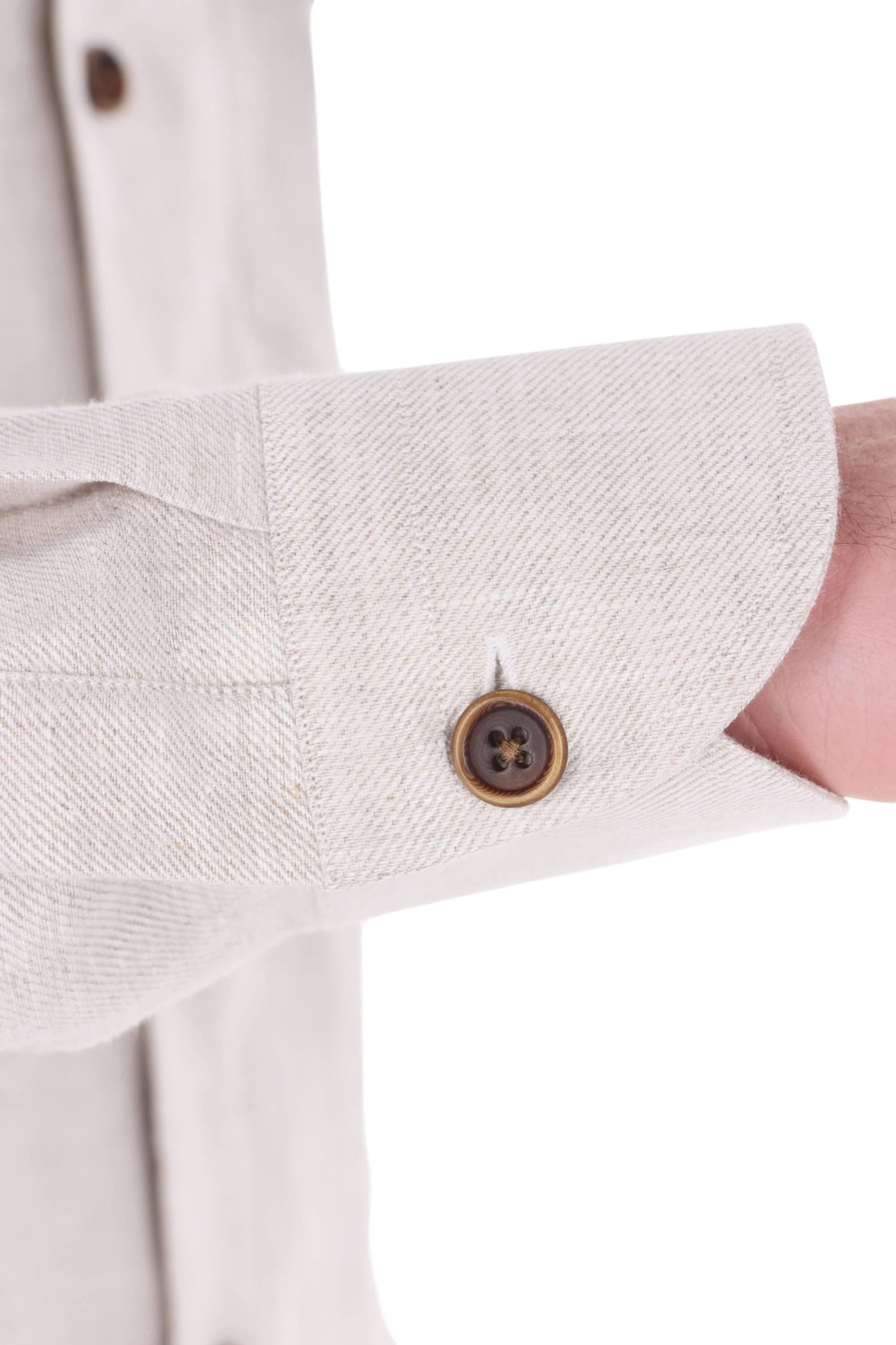 Borriello Overshirt in lino modello Nigel 22056/2 2