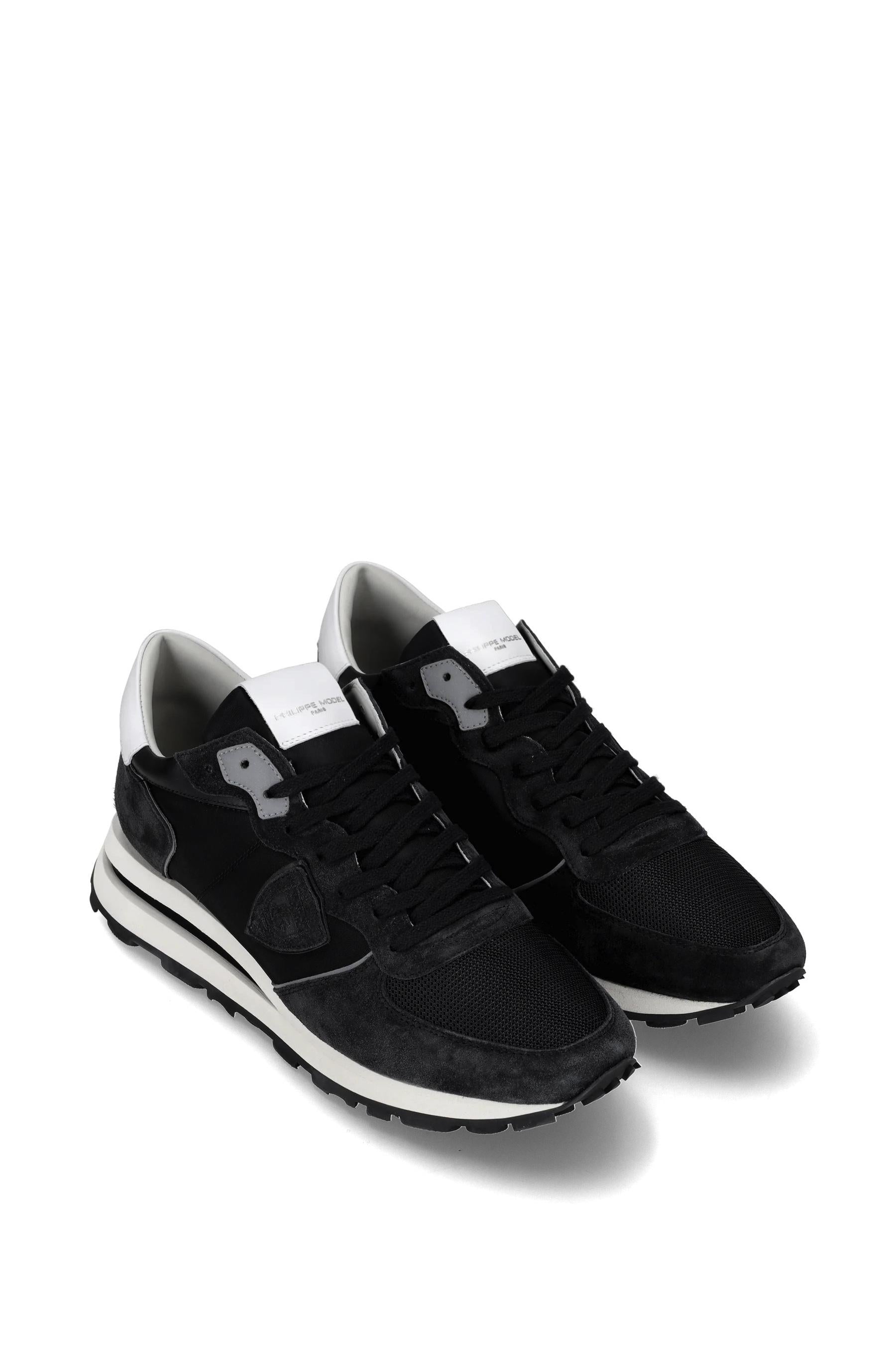 Philippe Model Sneaker Tropez in camoscio e nylon talloncino bianco TKLU TROPEZ. W006