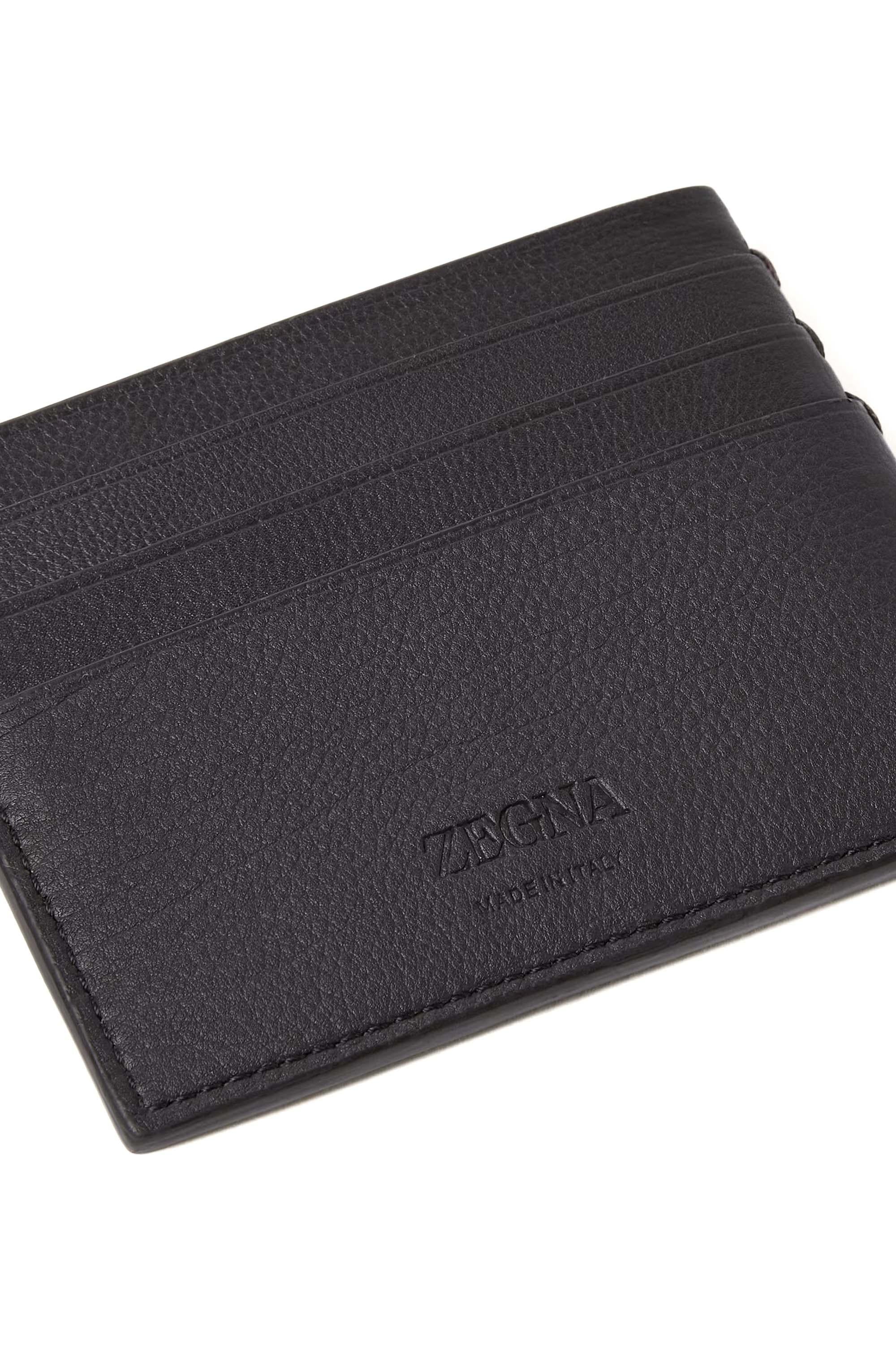 Zegna Portacarte a sei scomparti in pelle second skin LHOTO-E2012Z AMO