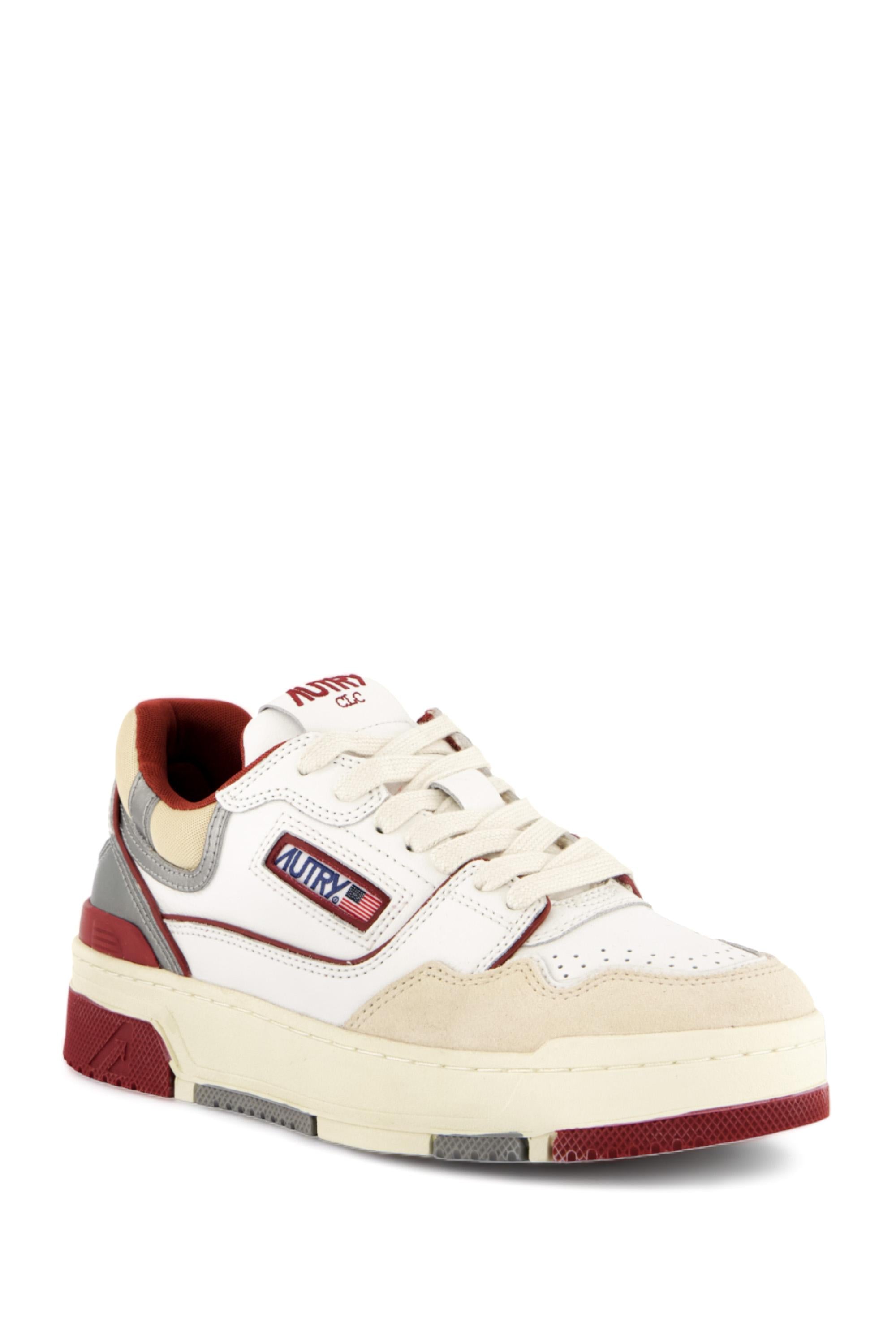 Sneaker basket donna CLC con dettagli rossi ROLW MM40 DAHLIAS/STEEL Autry