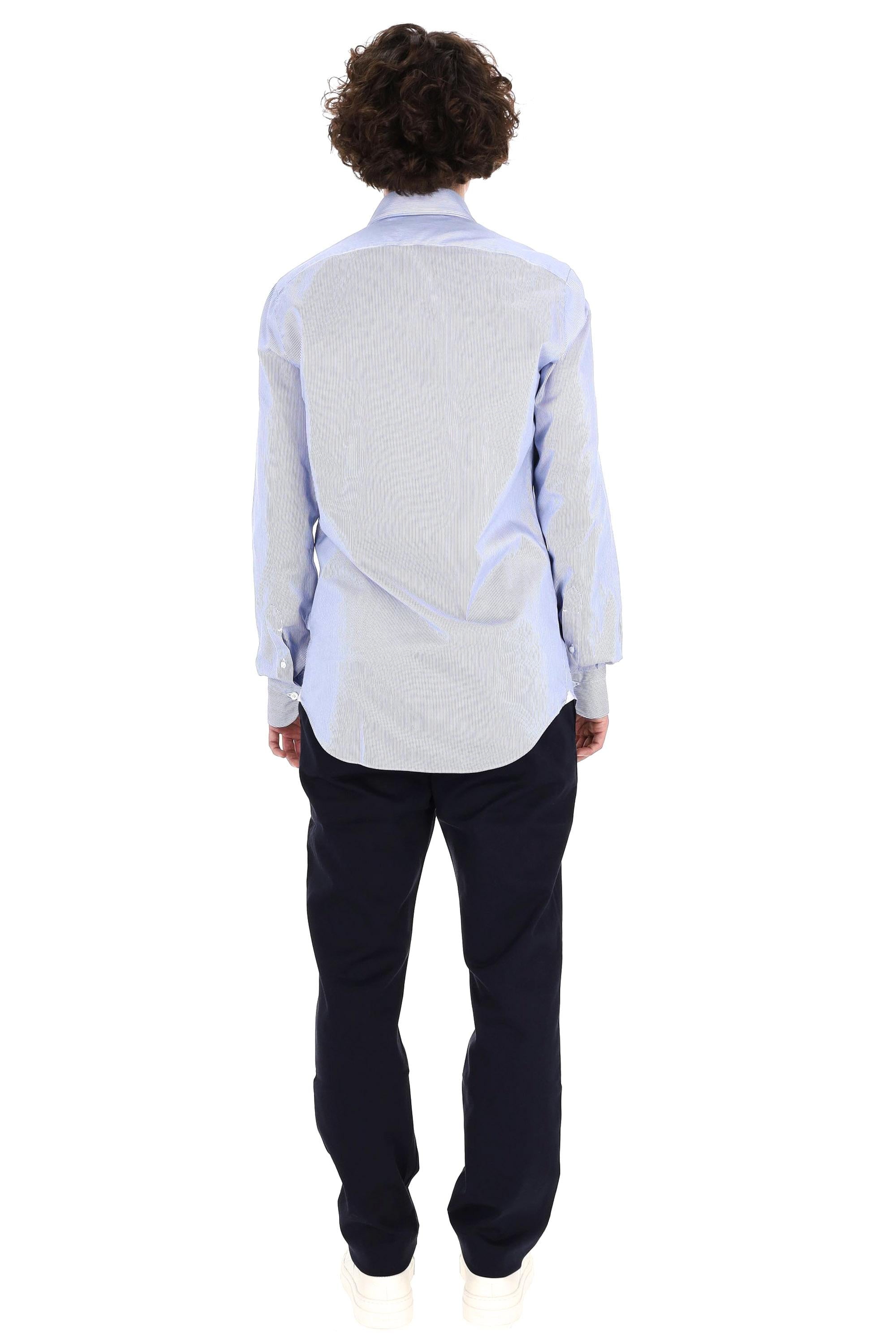 Finamore Camicia sartoriale bacchettata in twill 120's linea Milano ML58-460109-C0511E 02