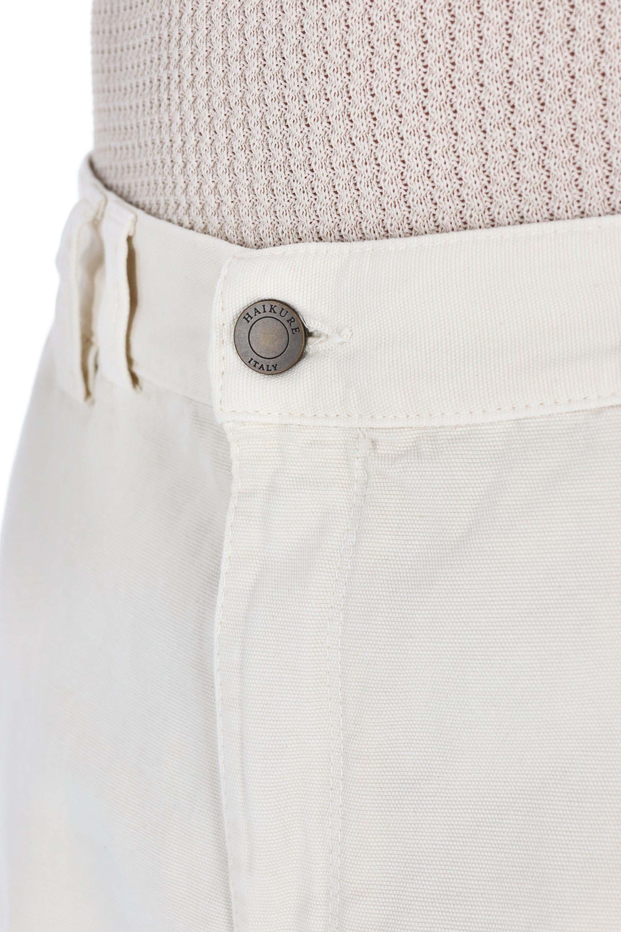 Haikure Pantalone in canvas di cotone modello Warren 03256GF162PT T0540