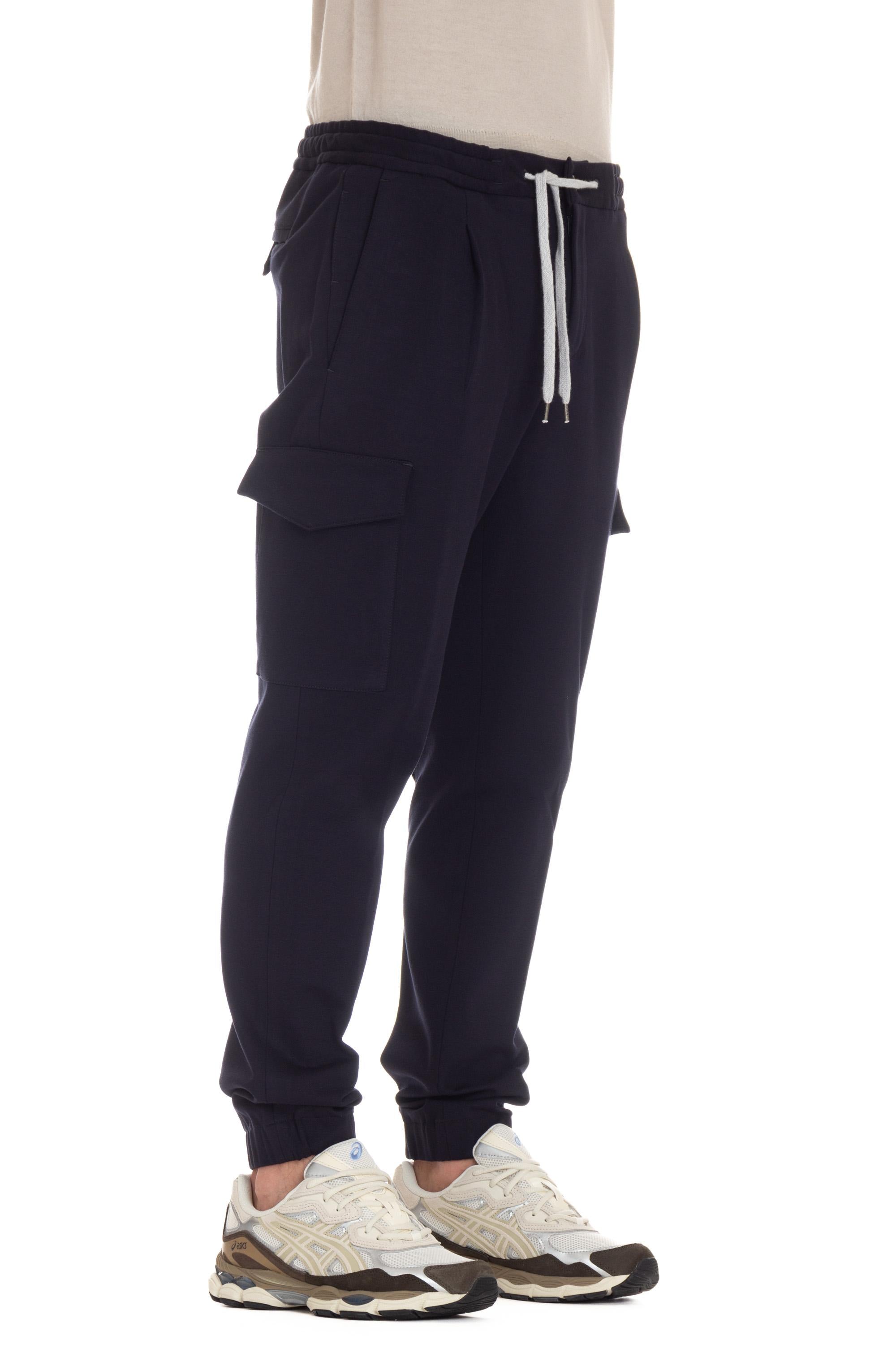 PT Torino Pantalone in jersey di cotone Soft cargo fit TSCNZL0CL1 VD01_2 0365