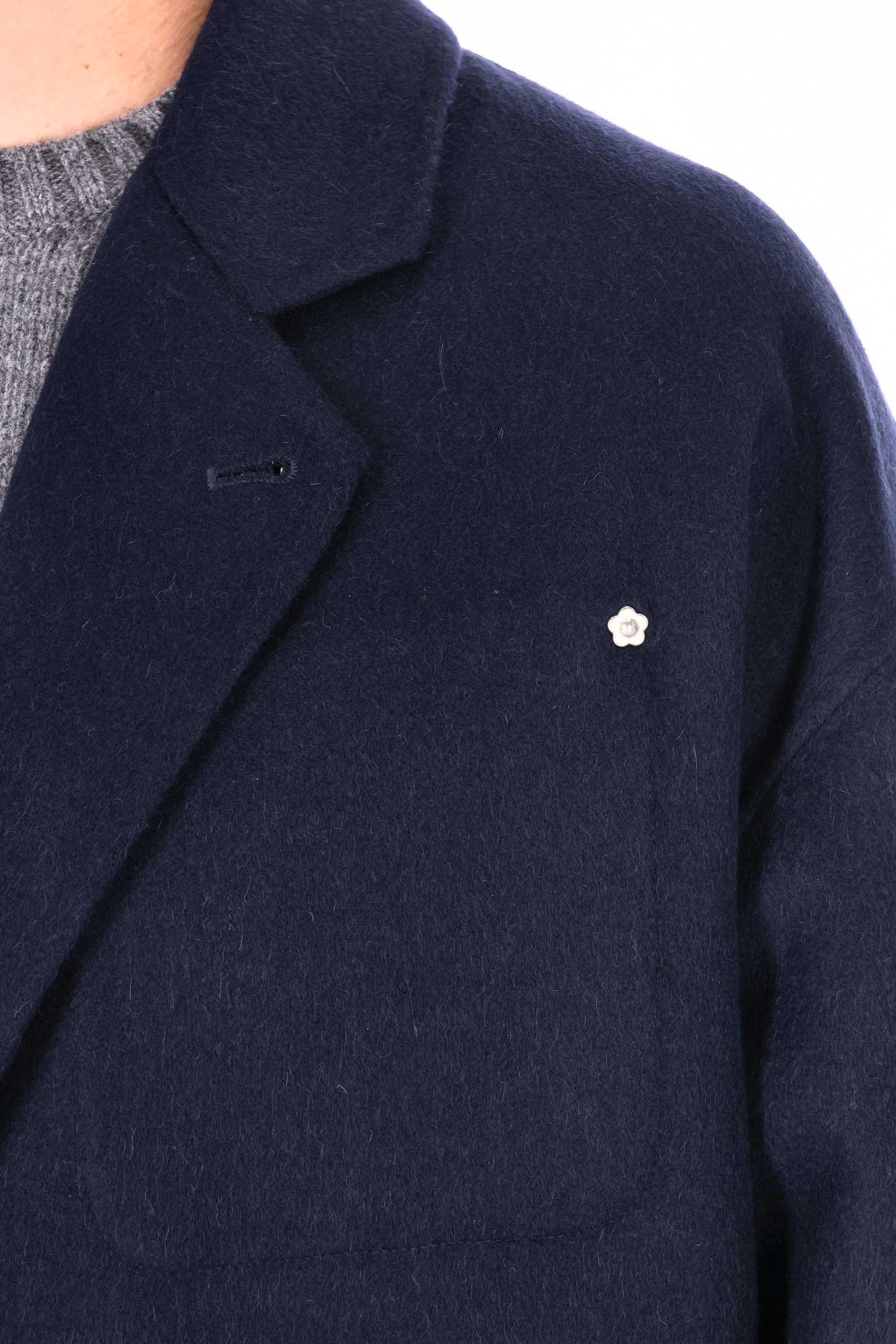Kenzo Work jacket cropped in lana-alpaca FF65VE2349WB 79