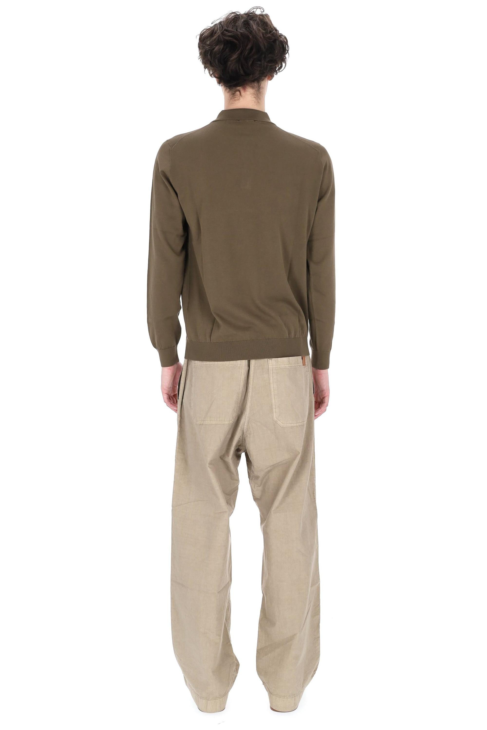 Drumohr Polo manica lunga in cotone D0GN214L-2 441