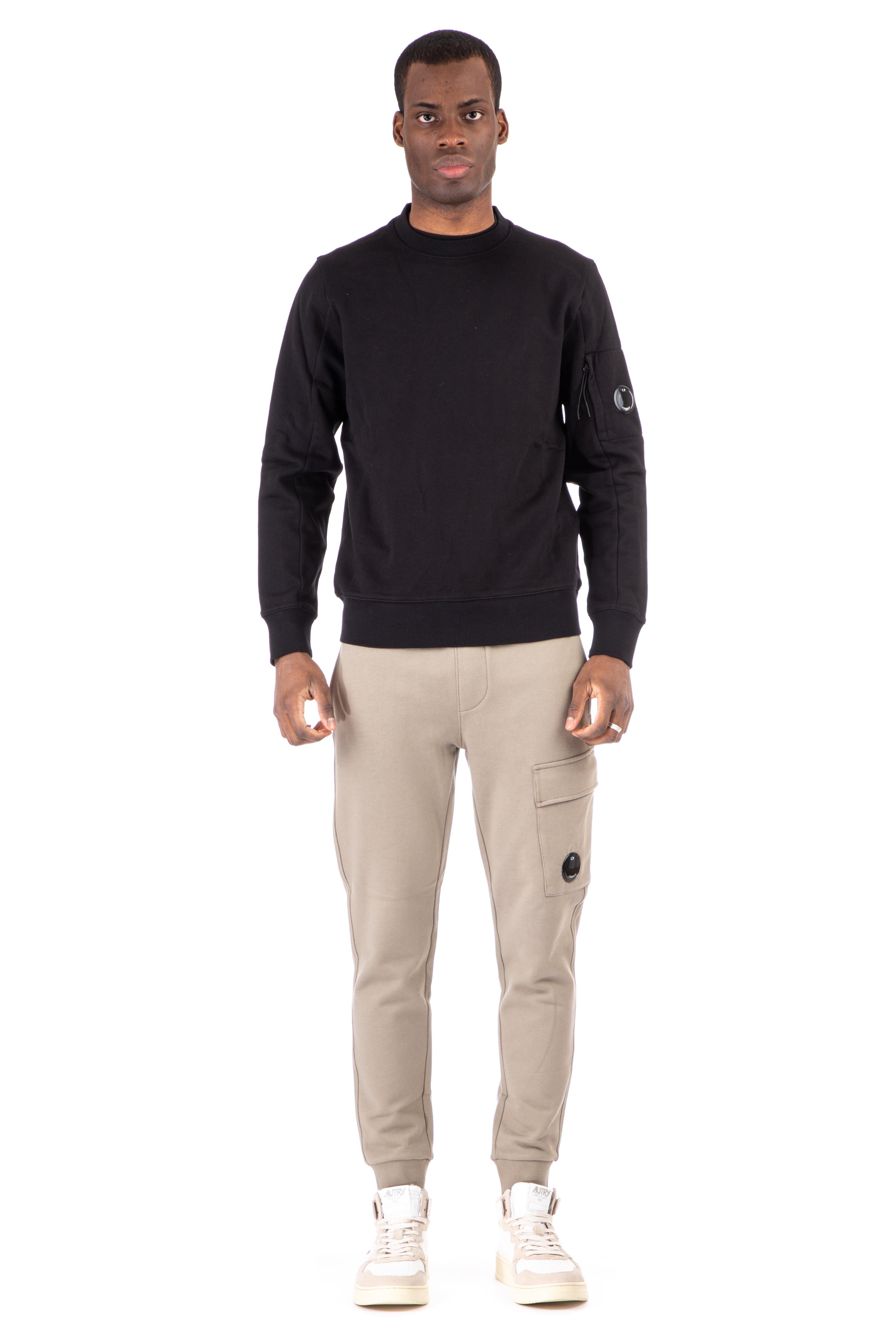 CP Company Felpa girocollo in cotone diagonale CMSS022A 005086W/2 999