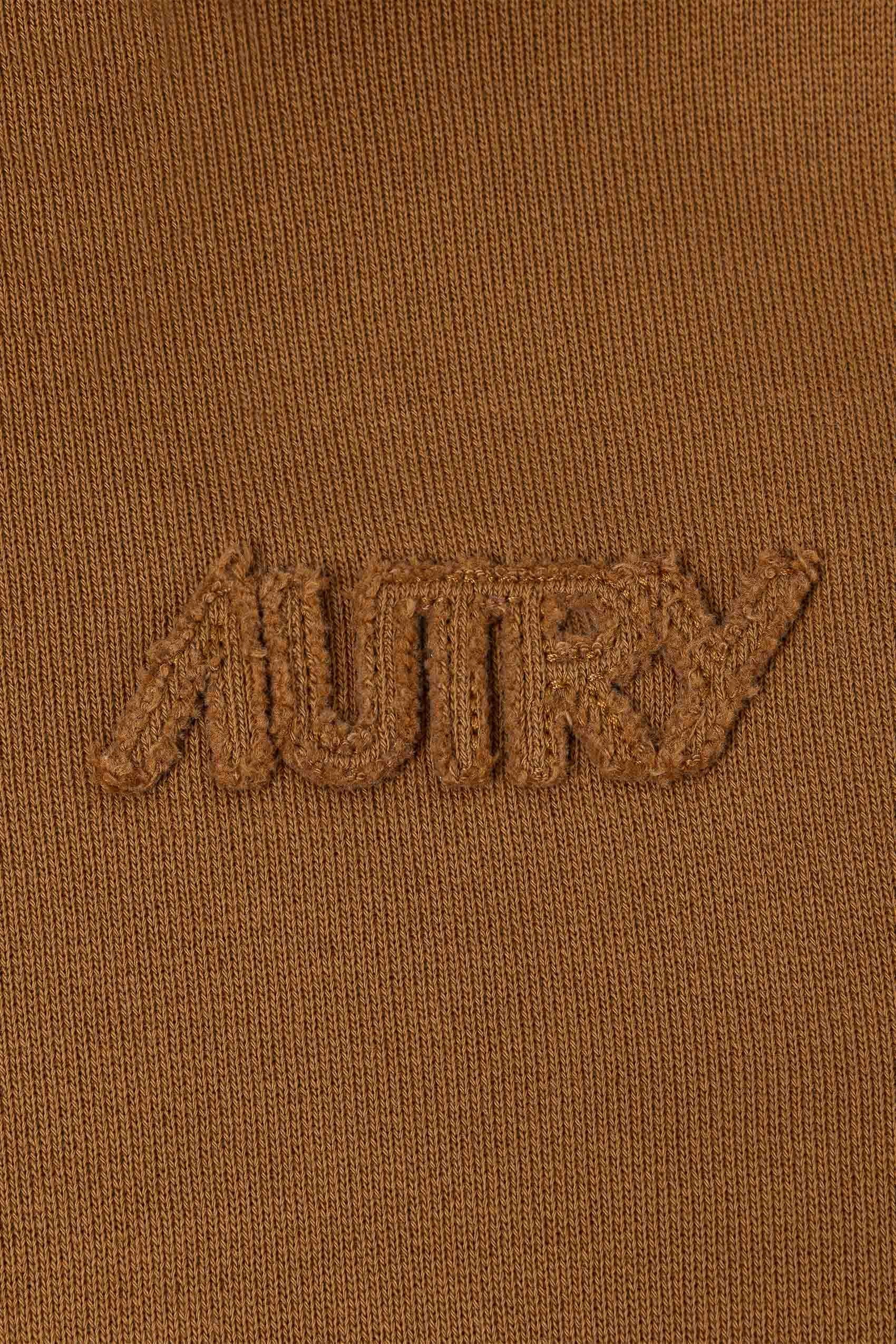 Autry Felpa donna in cotone con cappuccio HOPW M1HN WALNUT