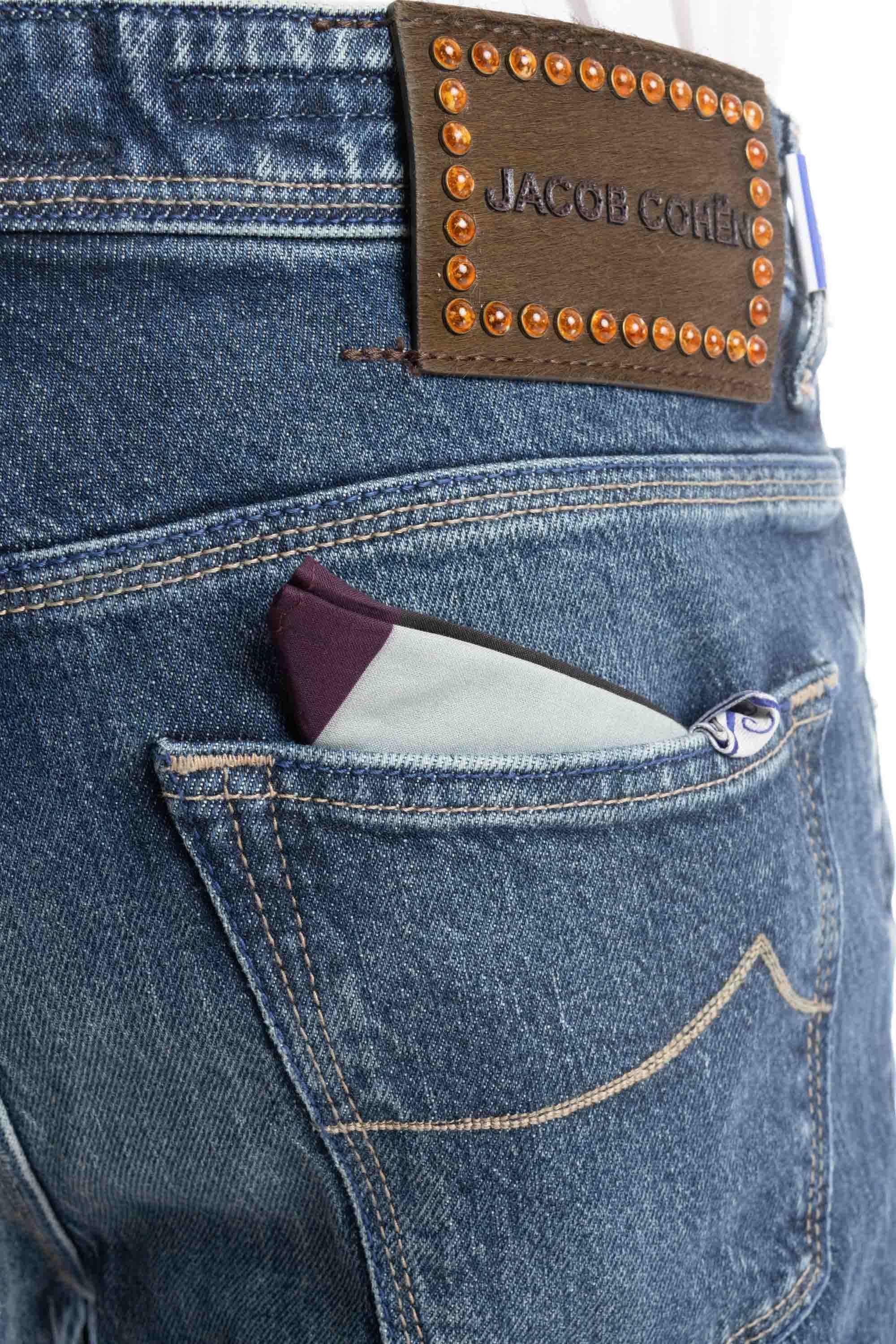 Jeans etichetta in cavallino e ambre modello Scott M15 39 S 3583 SCOTT/2 888D Jacob Cohen