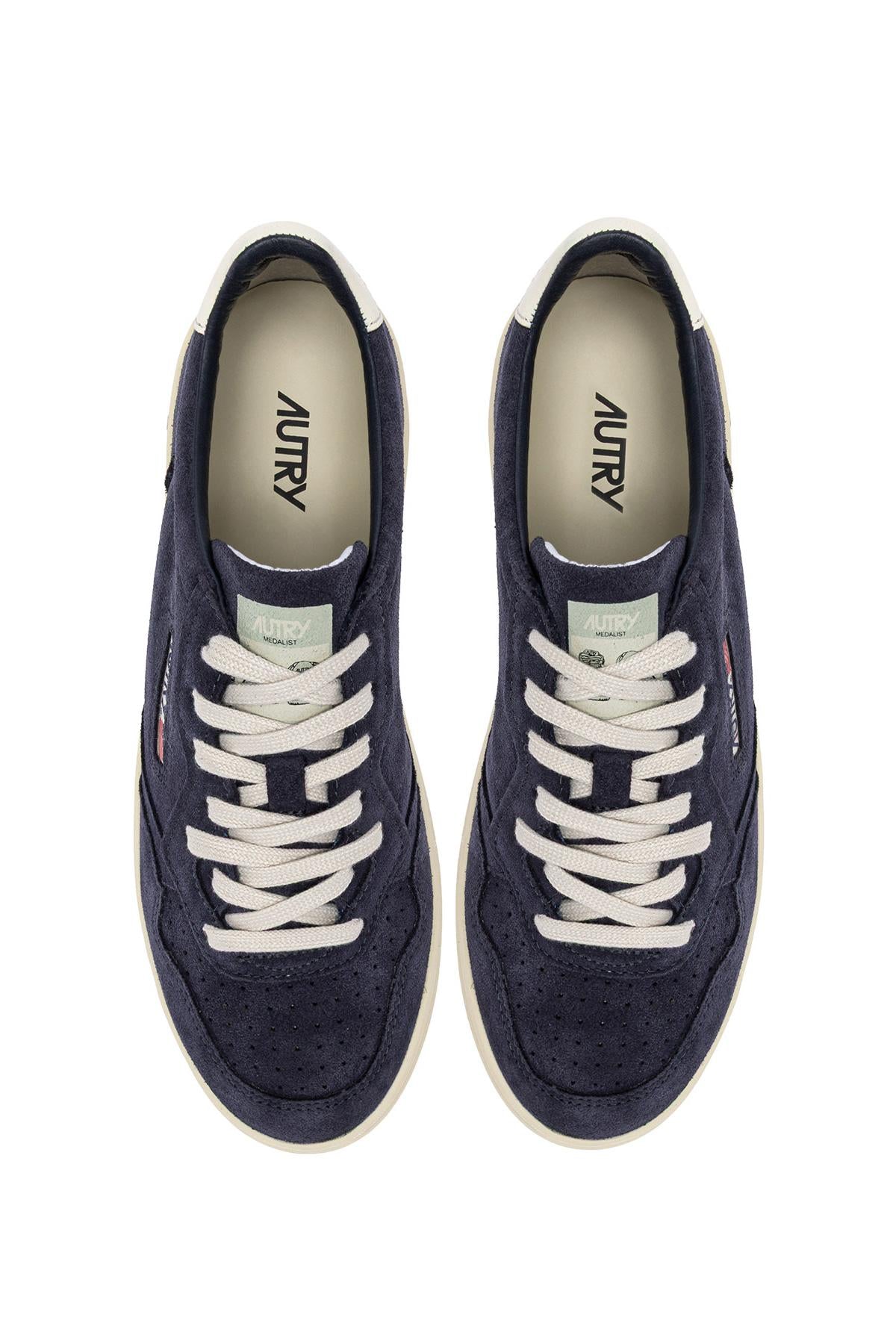 Autry Sneaker Medalist in camoscio talloncino bianco AULM UH11 SPBLUE/WHT