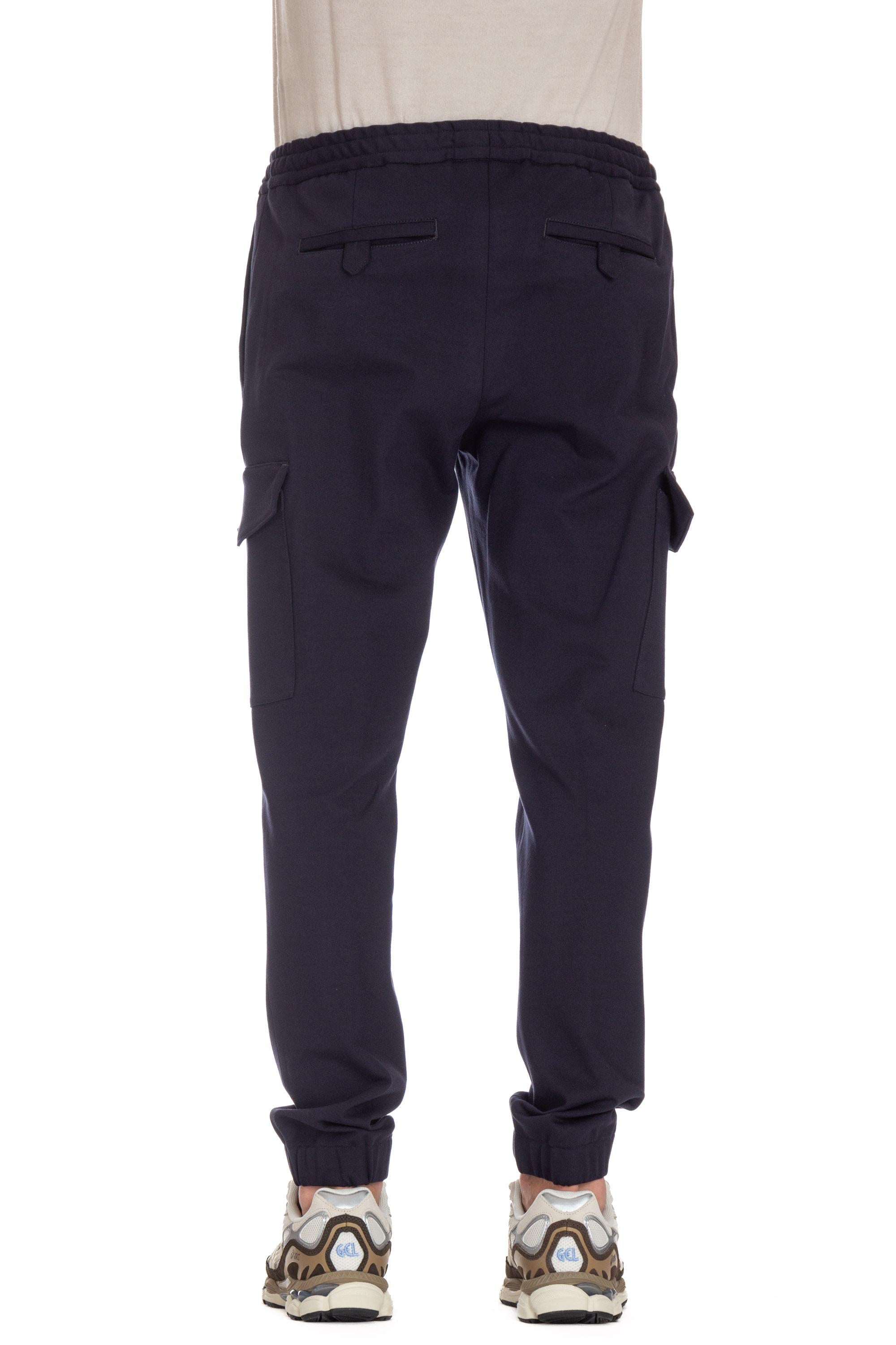 PT Torino Pantalone in jersey di cotone Soft cargo fit TSCNZL0CL1 VD01_2 0365