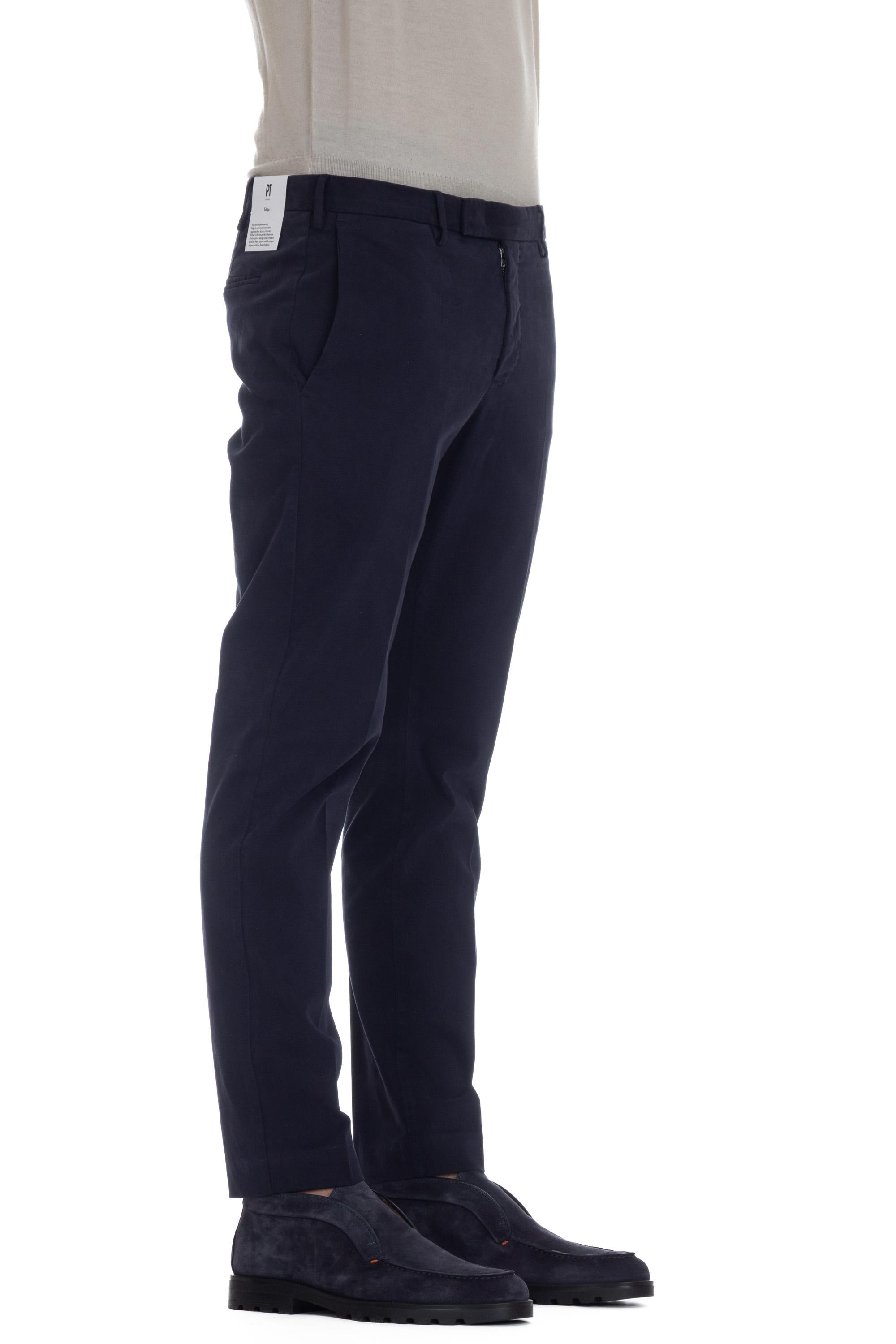 PT Torino Pantalone in rasatello di cotone Dieci fit ATX0Z00FWD NK20_2 Y384