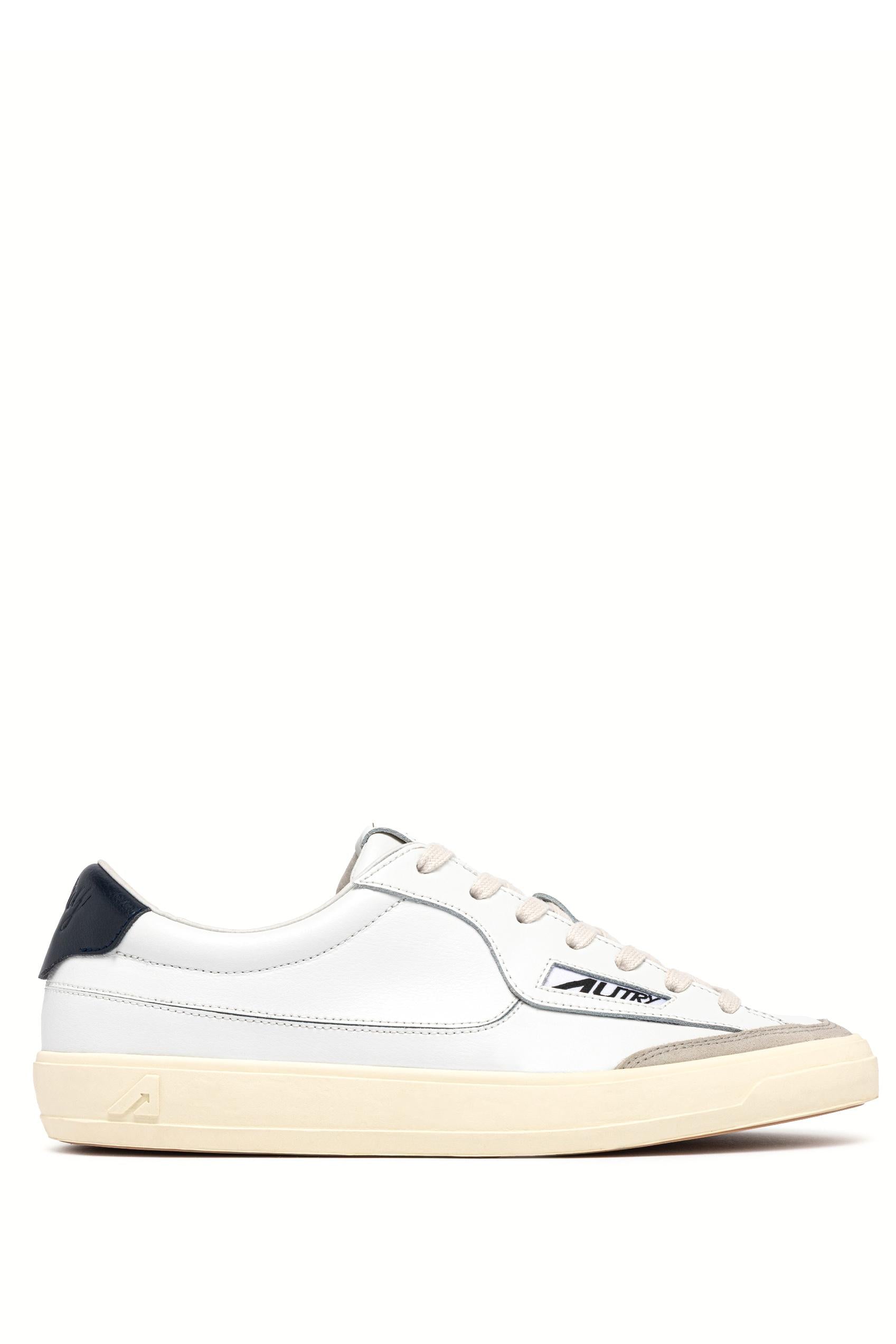Autry Sneaker Windscape in pelle con talloncino blu SCLM UK05 WHT/SPACE