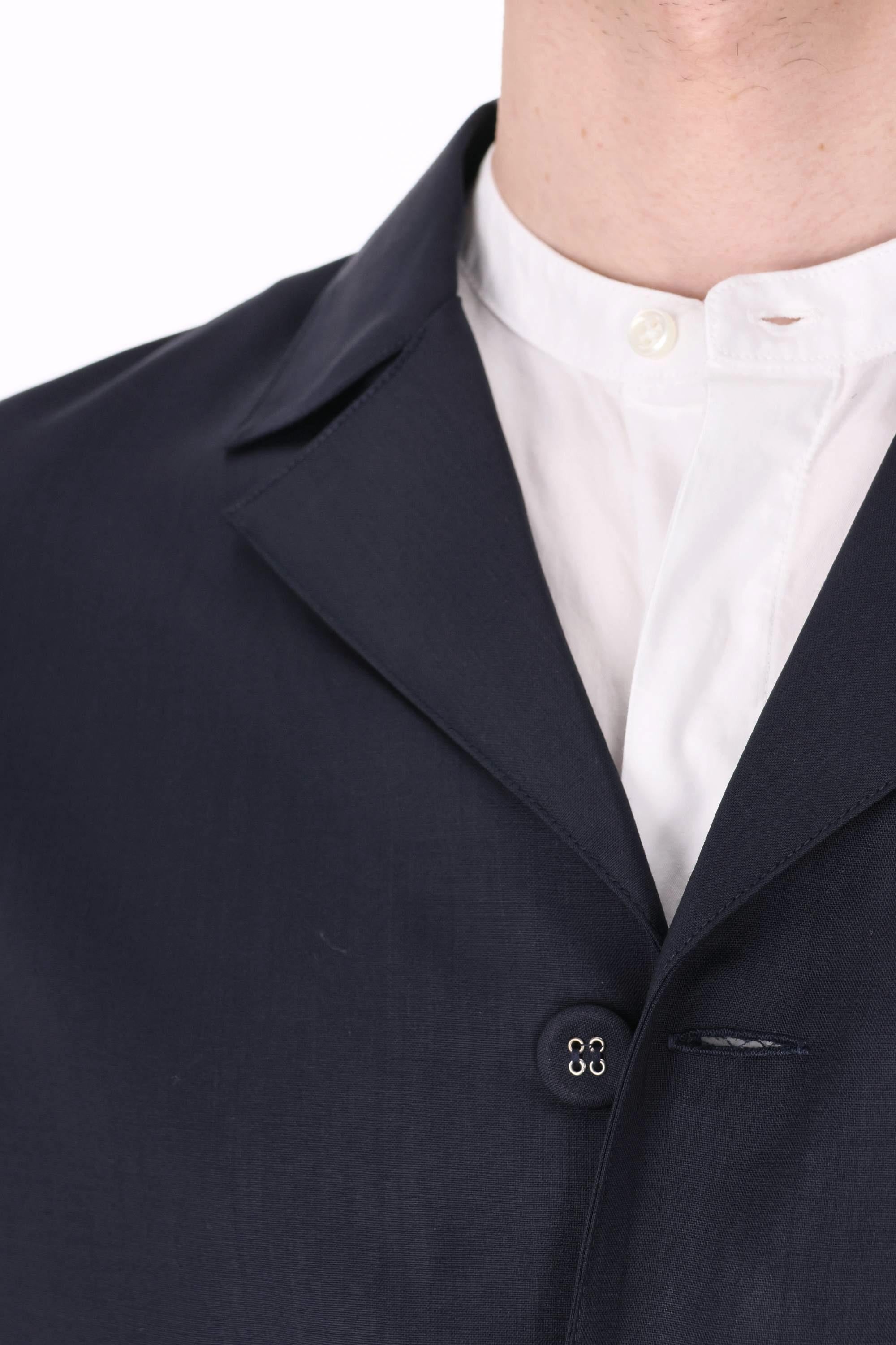 Officine Générale Giacca-camicia in fresco lana super 110's mod. Sheldon MTLG401 DARK NAVY