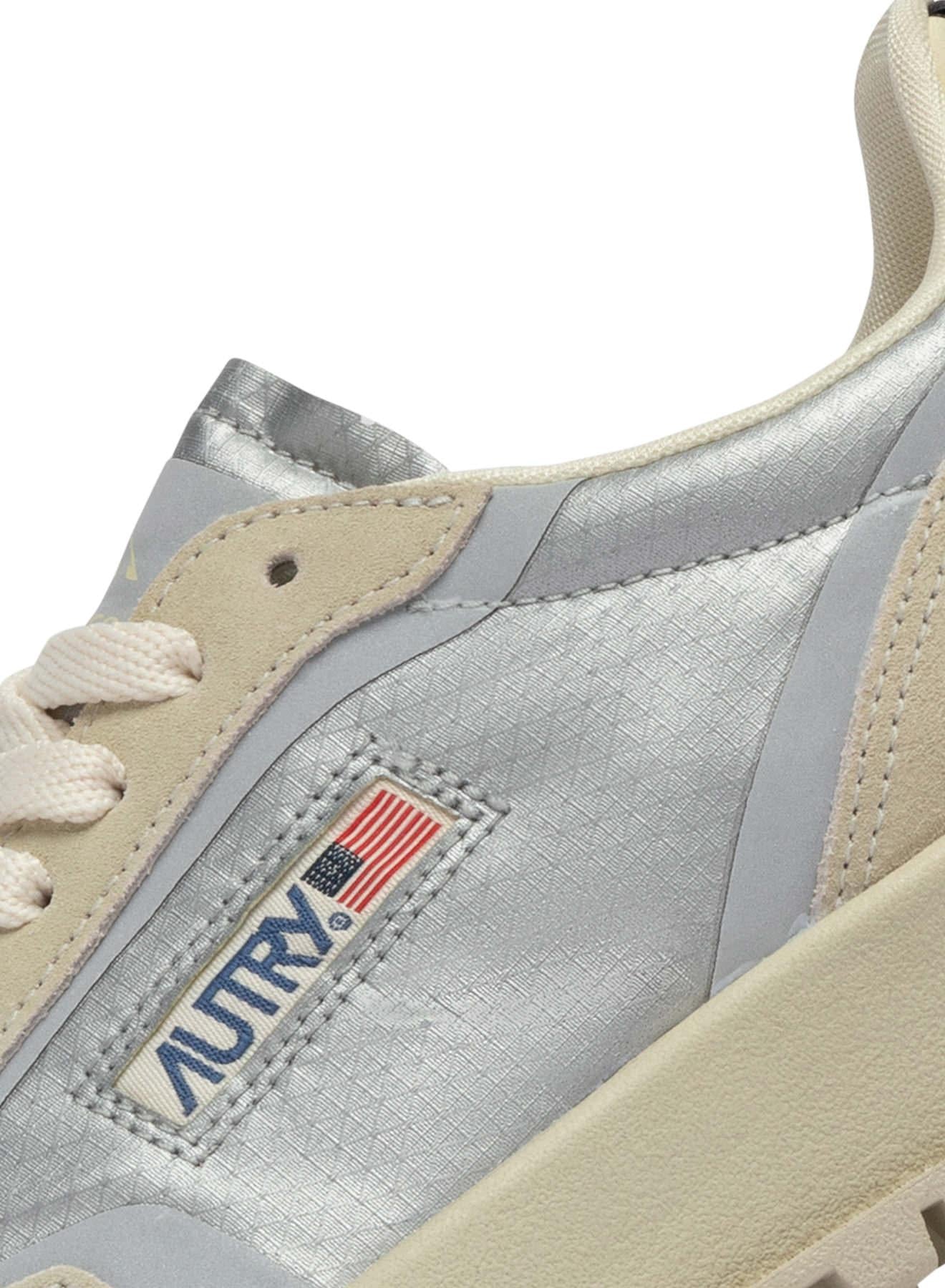 Autry Sneaker WildPace donna in cordura e camoscio LDLW AU02 WHT/SIL
