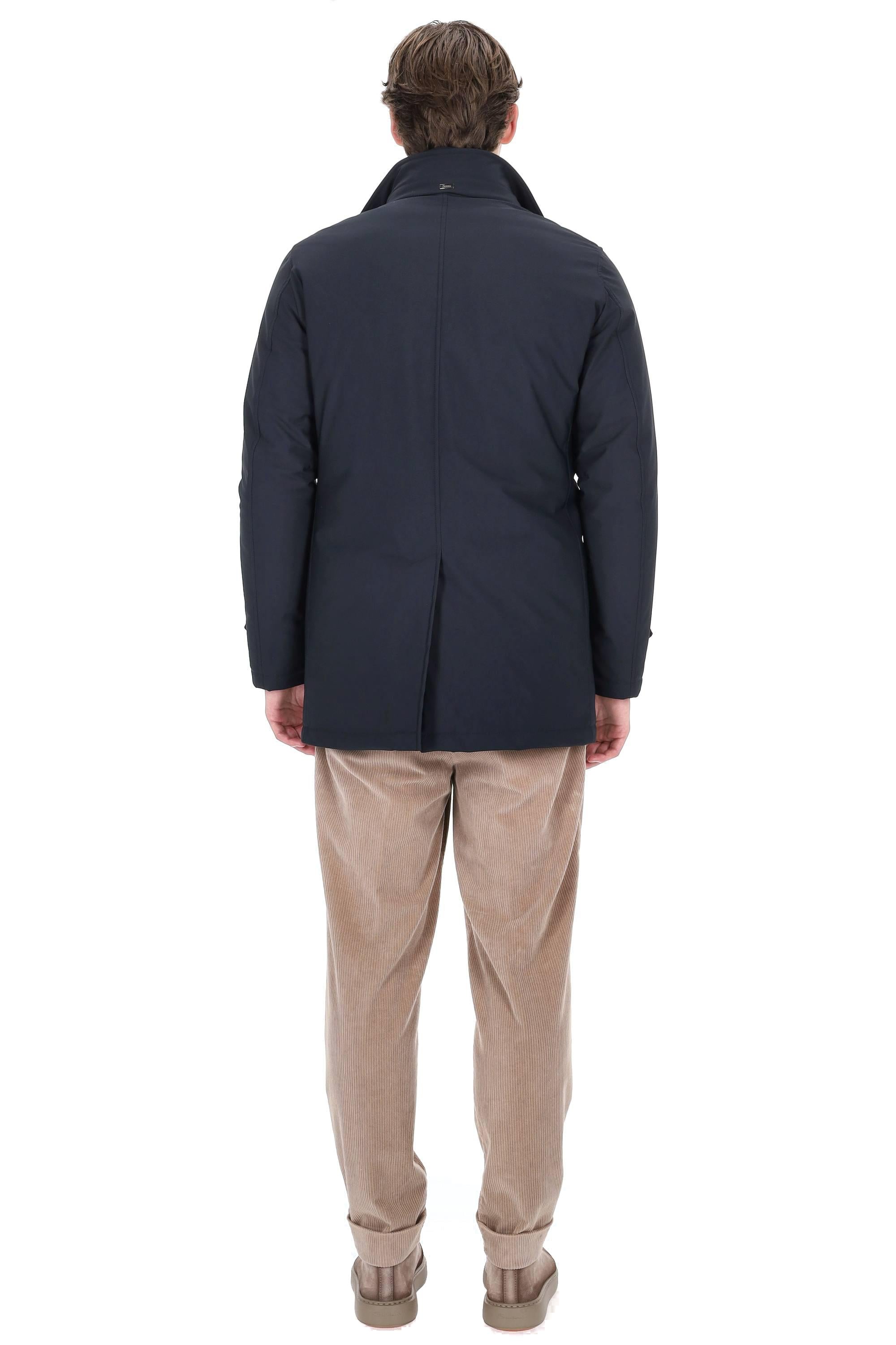 Herno Peacoat lungo in nylon stretch linea Sub Zero PI001180U-12346SZ 9200