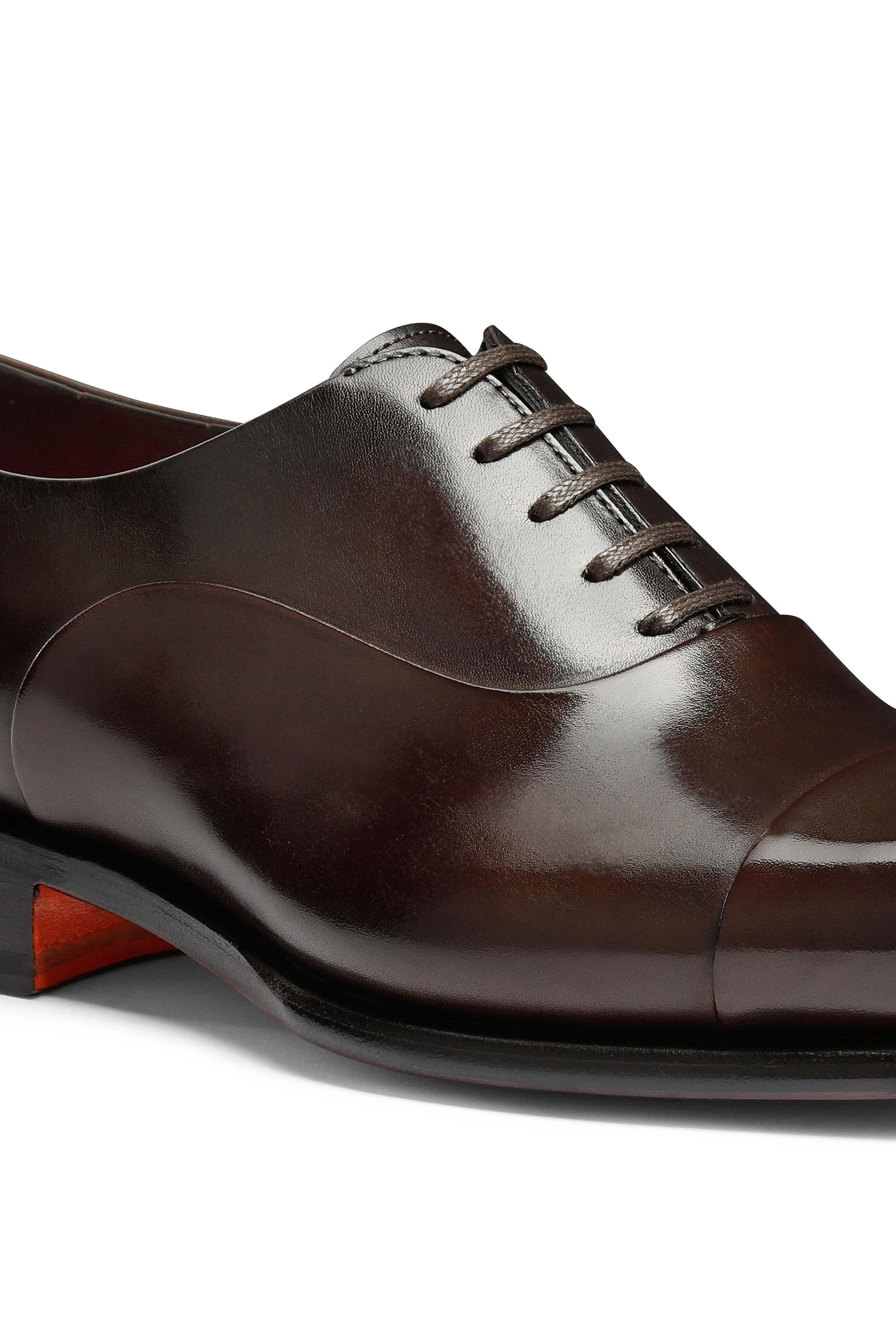 Santoni Scarpa stringata oxford in pelle anticata mod. Isaac MCCR12621MC1HVVD/2 T50
