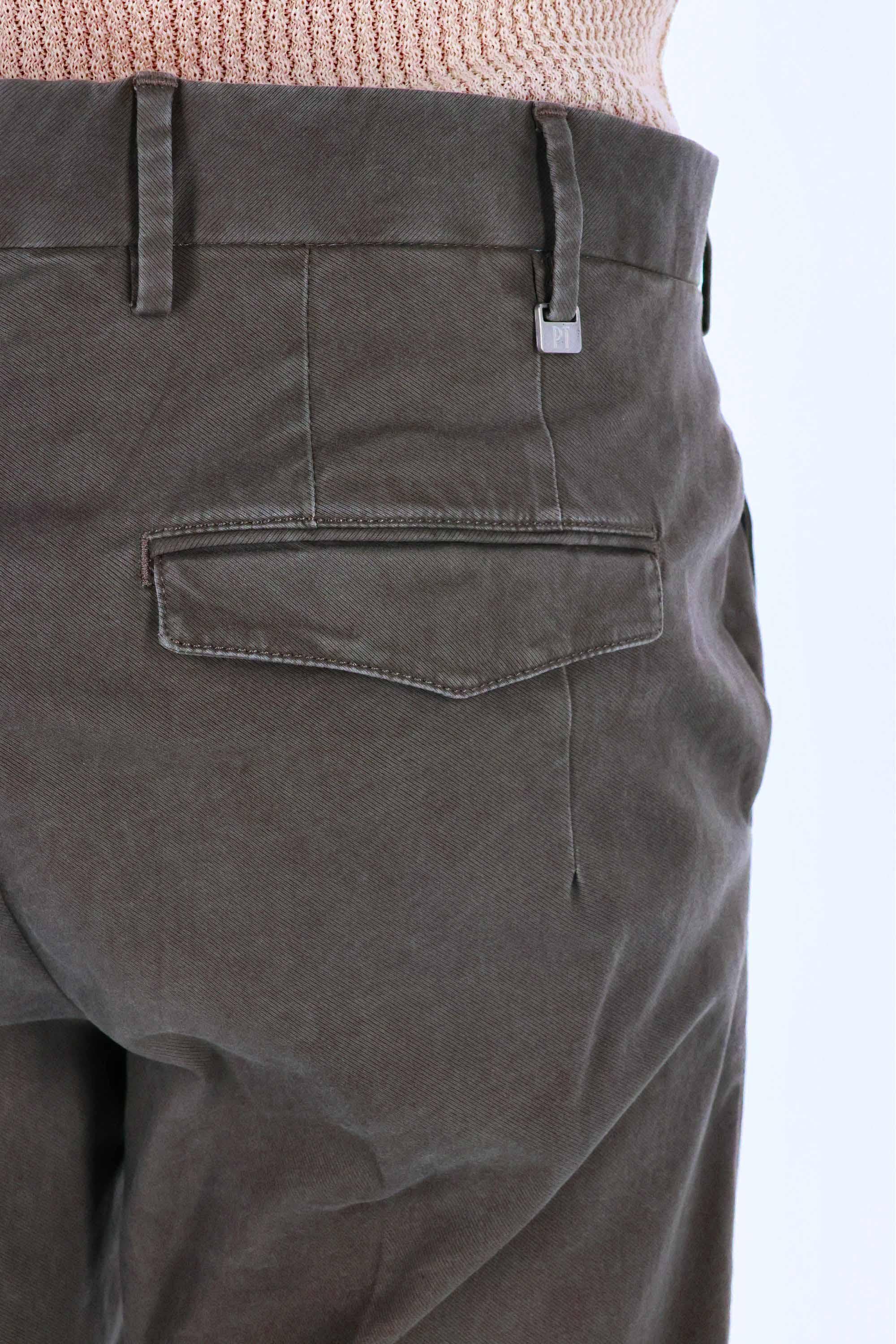 PT Torino Pantalone in tricotina di cotone Master fit ALMAZ00CL1 TU18 0100