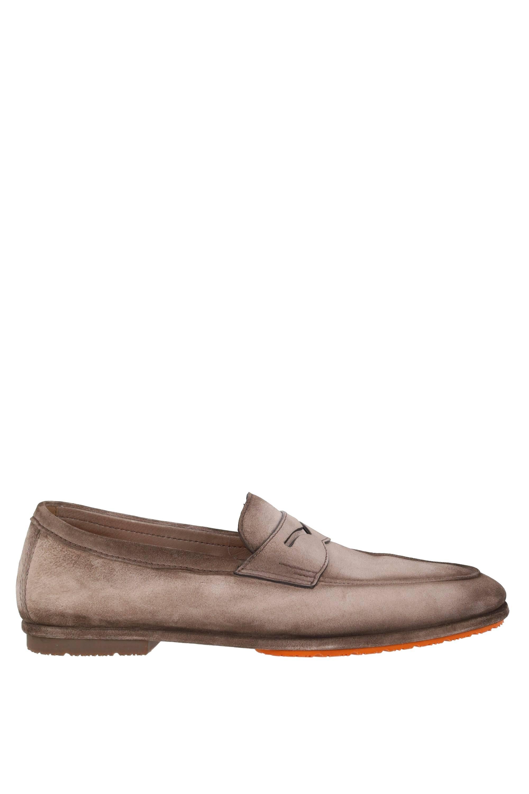 Santoni Mocassino Driver penny in camoscio Seta mod. Carlo MCNC19298SI6SEAA/2 M72