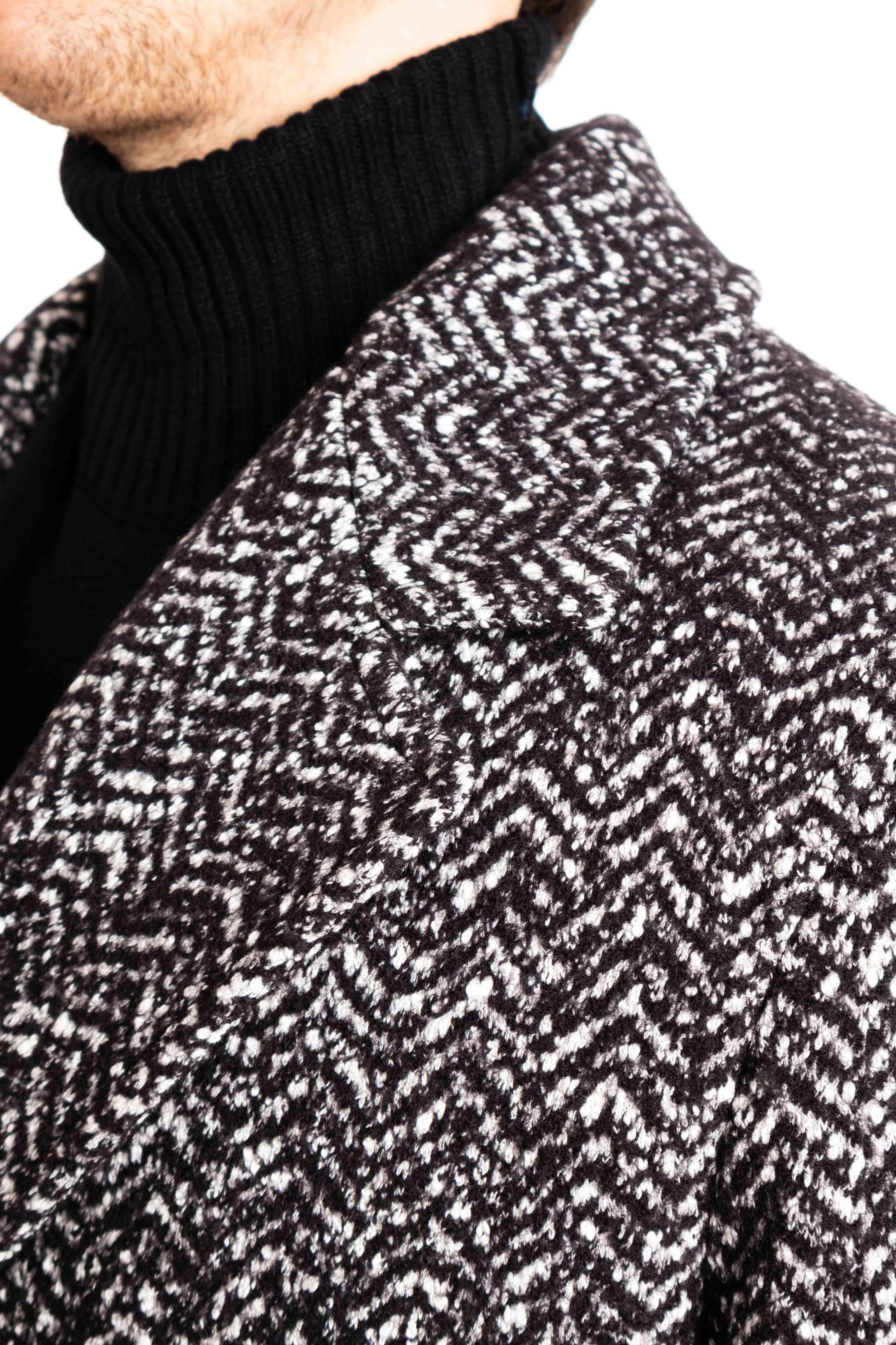 Cappotto doppiopetto in lana-cotone mod. Royce ROYCE A30007 N1288 Tagliatore