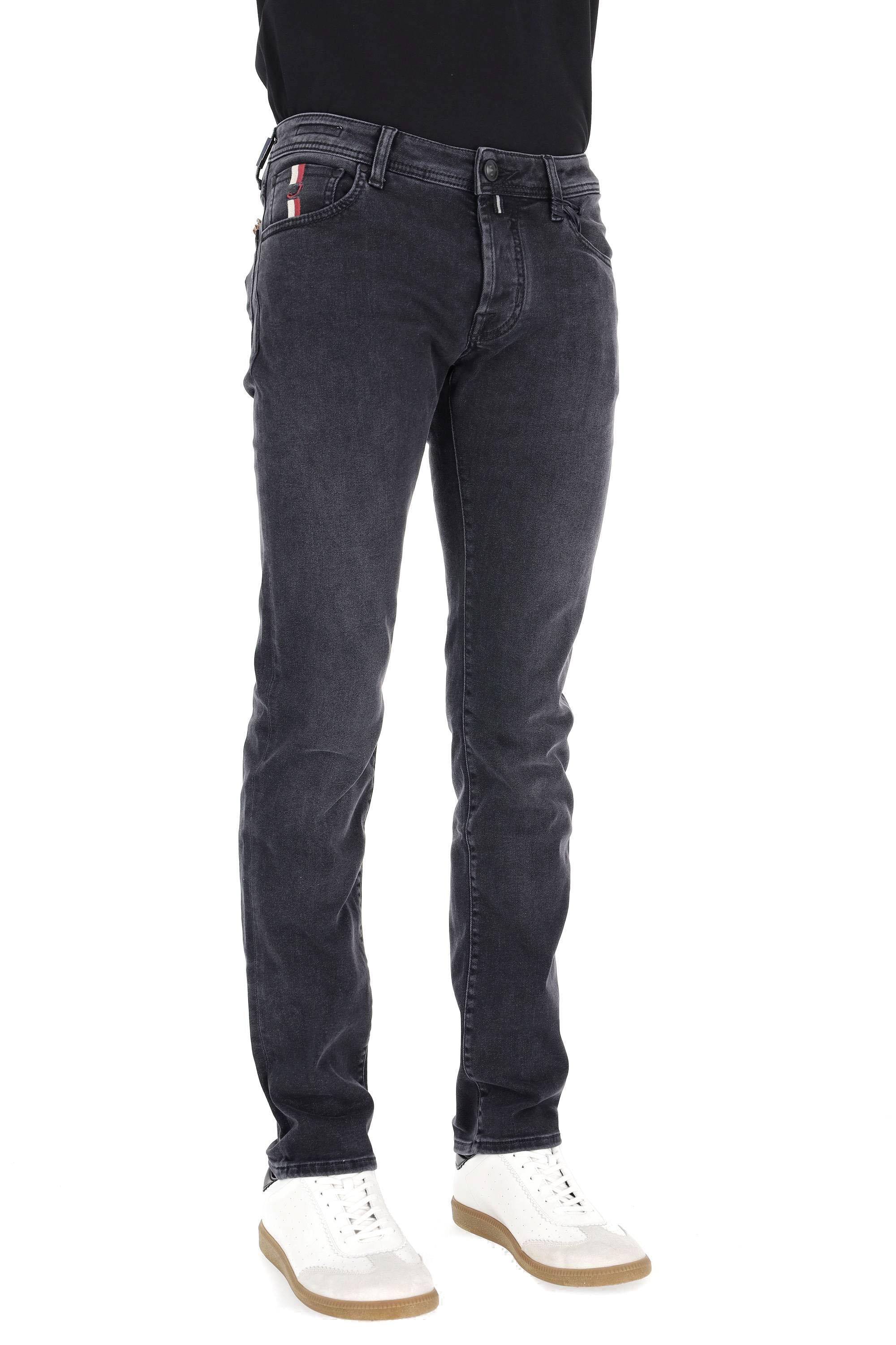 Jacob Cohen Jeans in cotone-modal stretch etichetta saffiano Nick fit JUM_QM006-030-P0023 600D