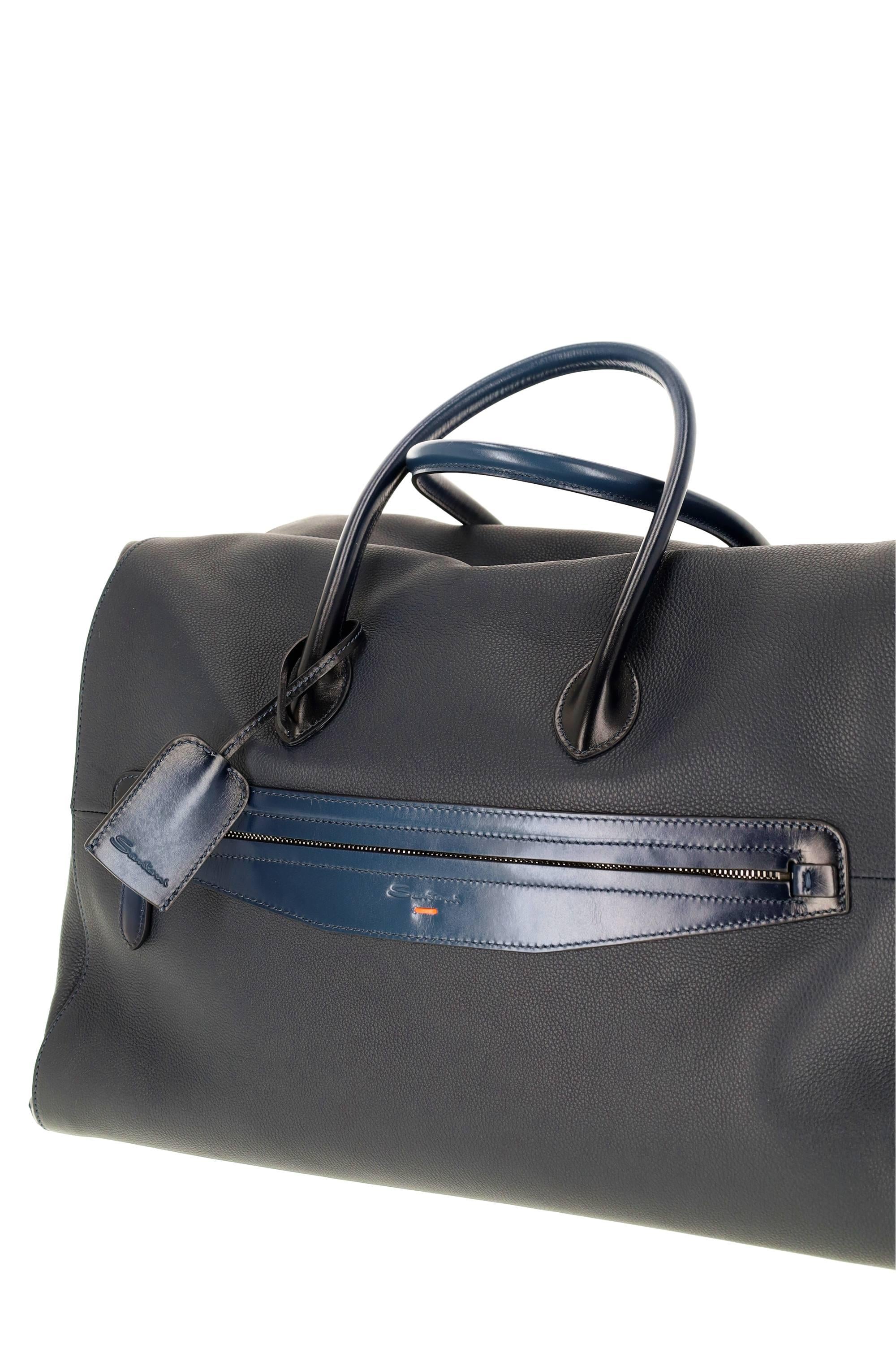 Santoni Borsa da viaggio in pelle UIBBA2646BS/2 U55