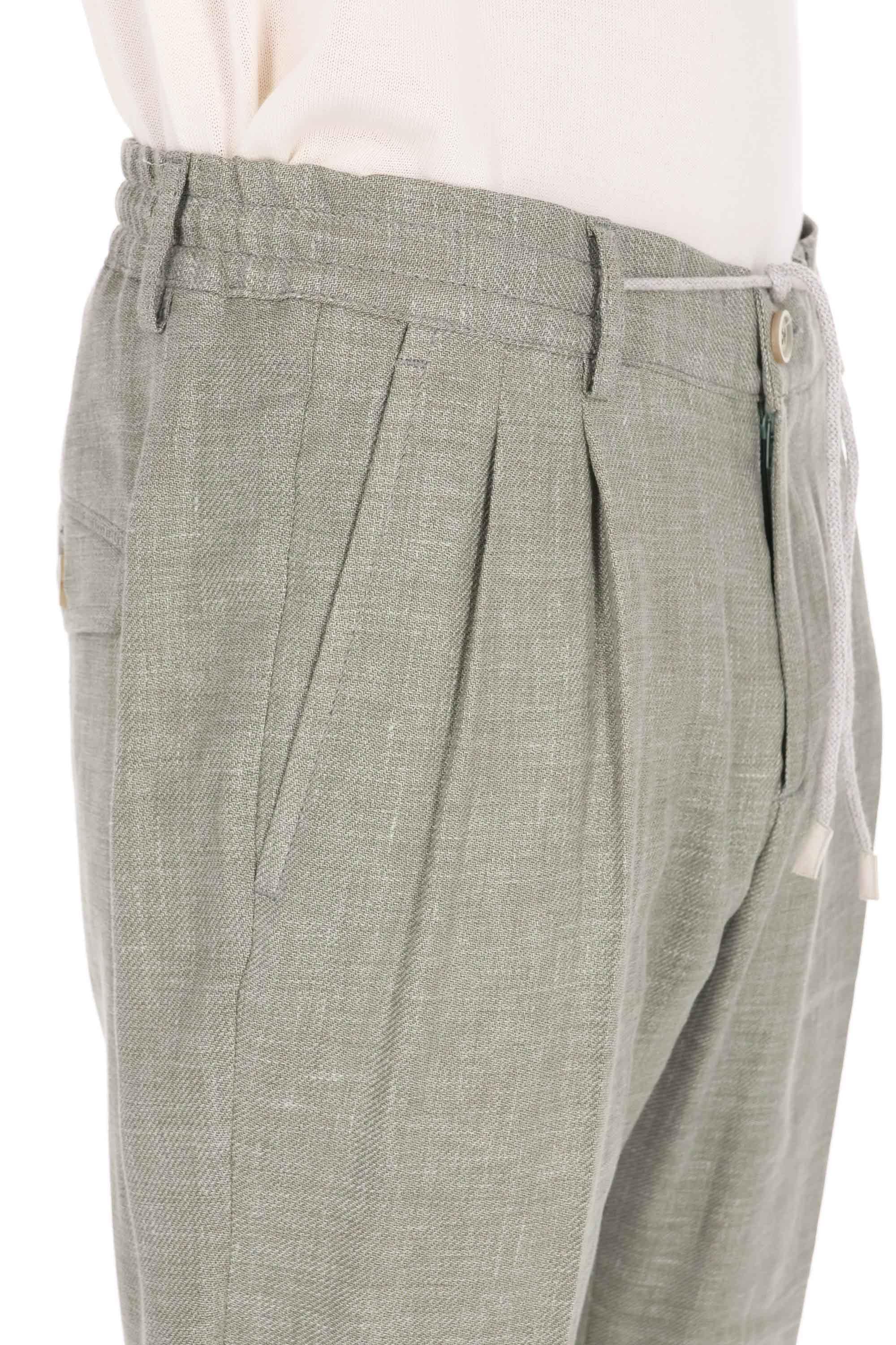 Eleventy Abito in lino-lana-seta tessuto Zegna Cross-ply M75ABUC10 TES0K024/2 07N