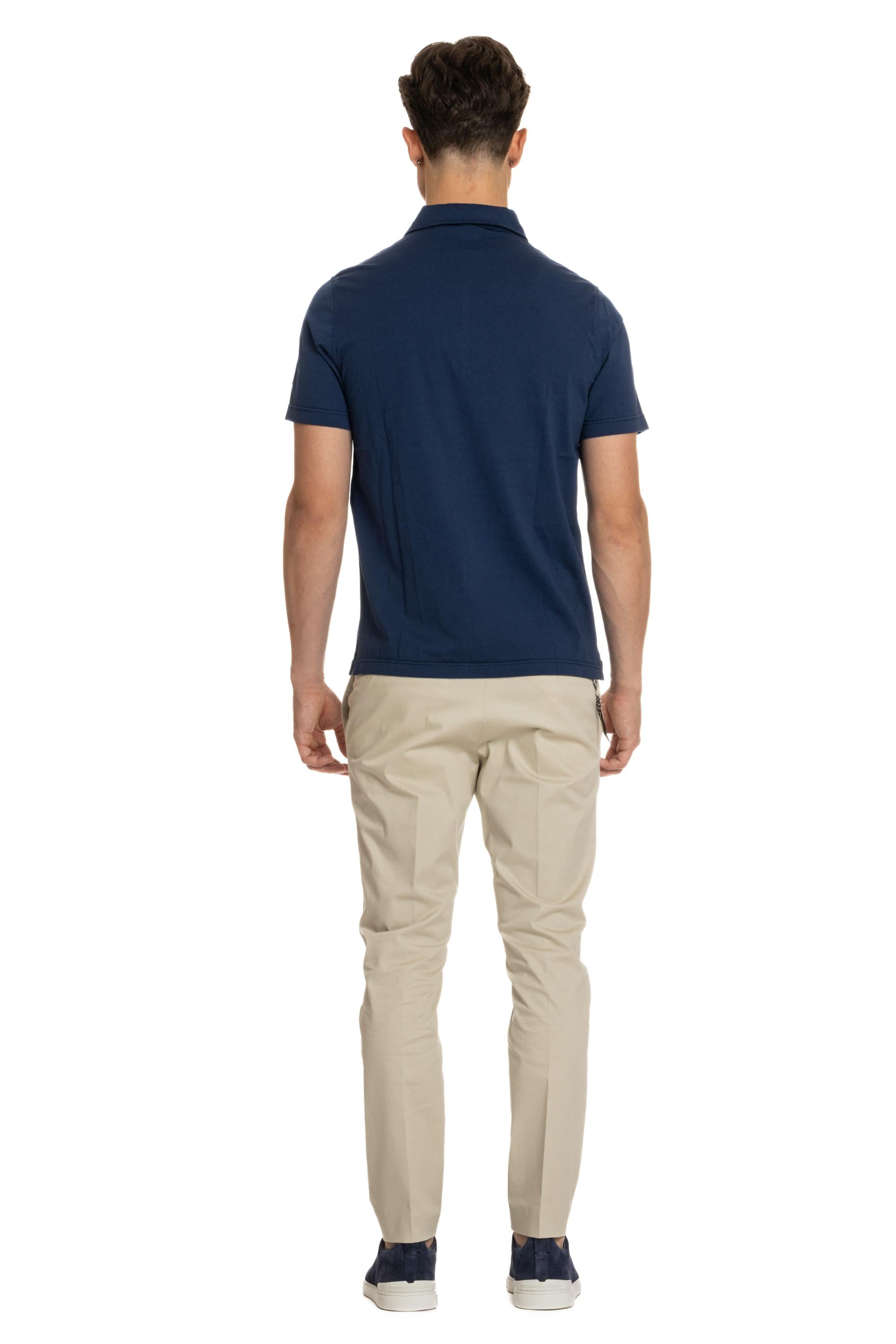 Polo in jersey di cotone collo paramontura AY15 2438 85096 Aspesi
