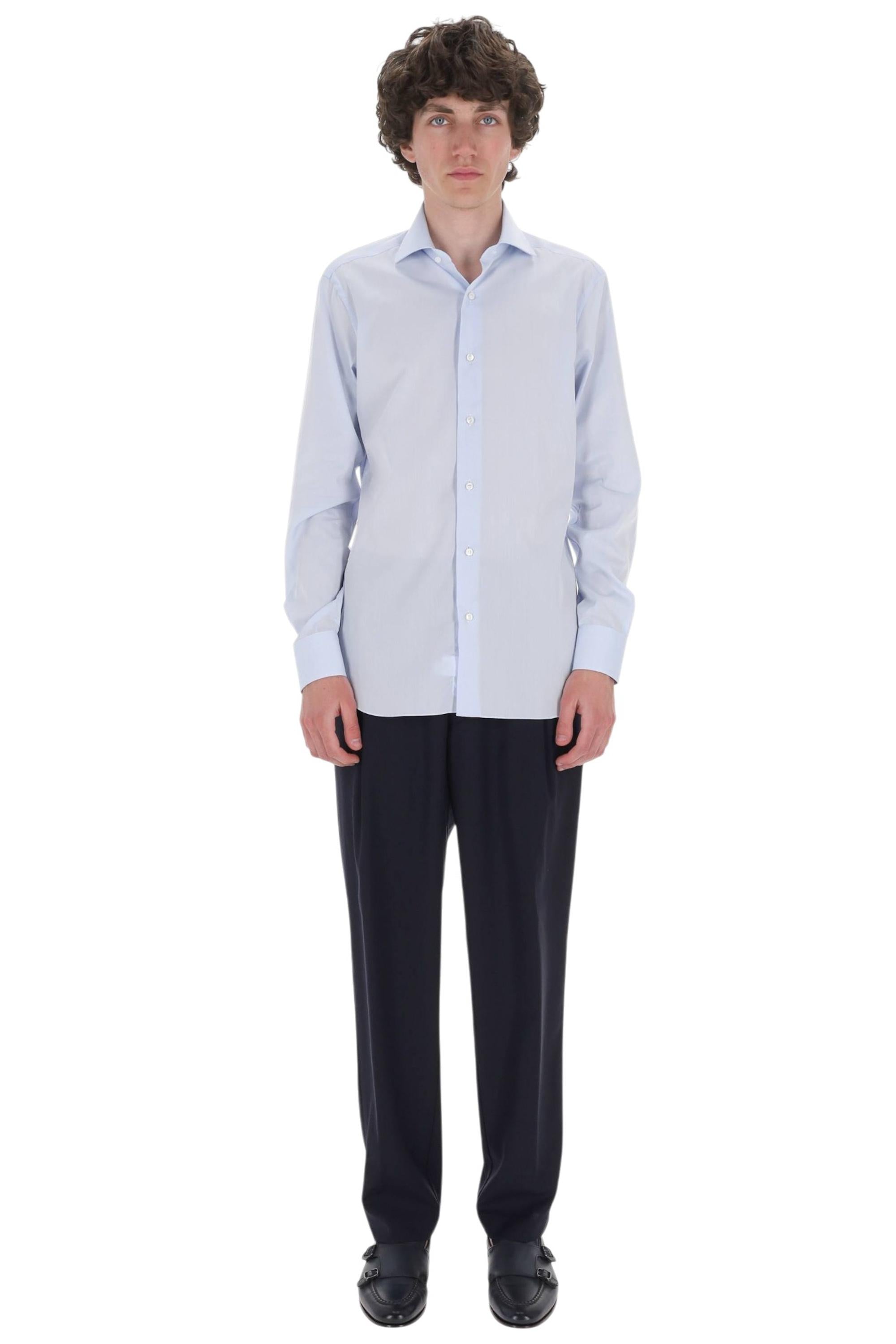 Barba Camicia in popeline di cotone etichetta nera I1U13P0154092.U 0002