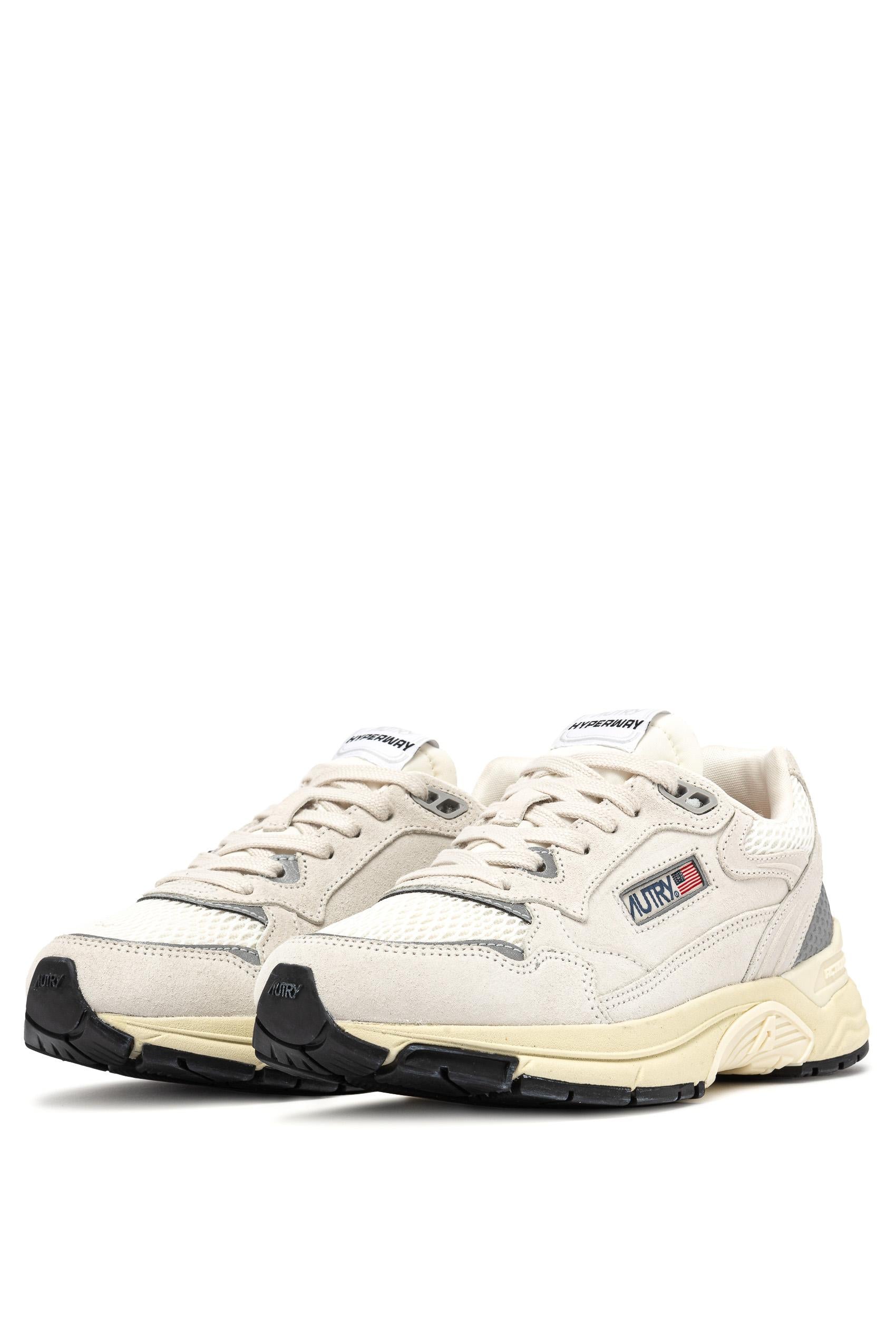 Autry Running in camoscio modello Hyperway HYLM UM10 WHT/SILV