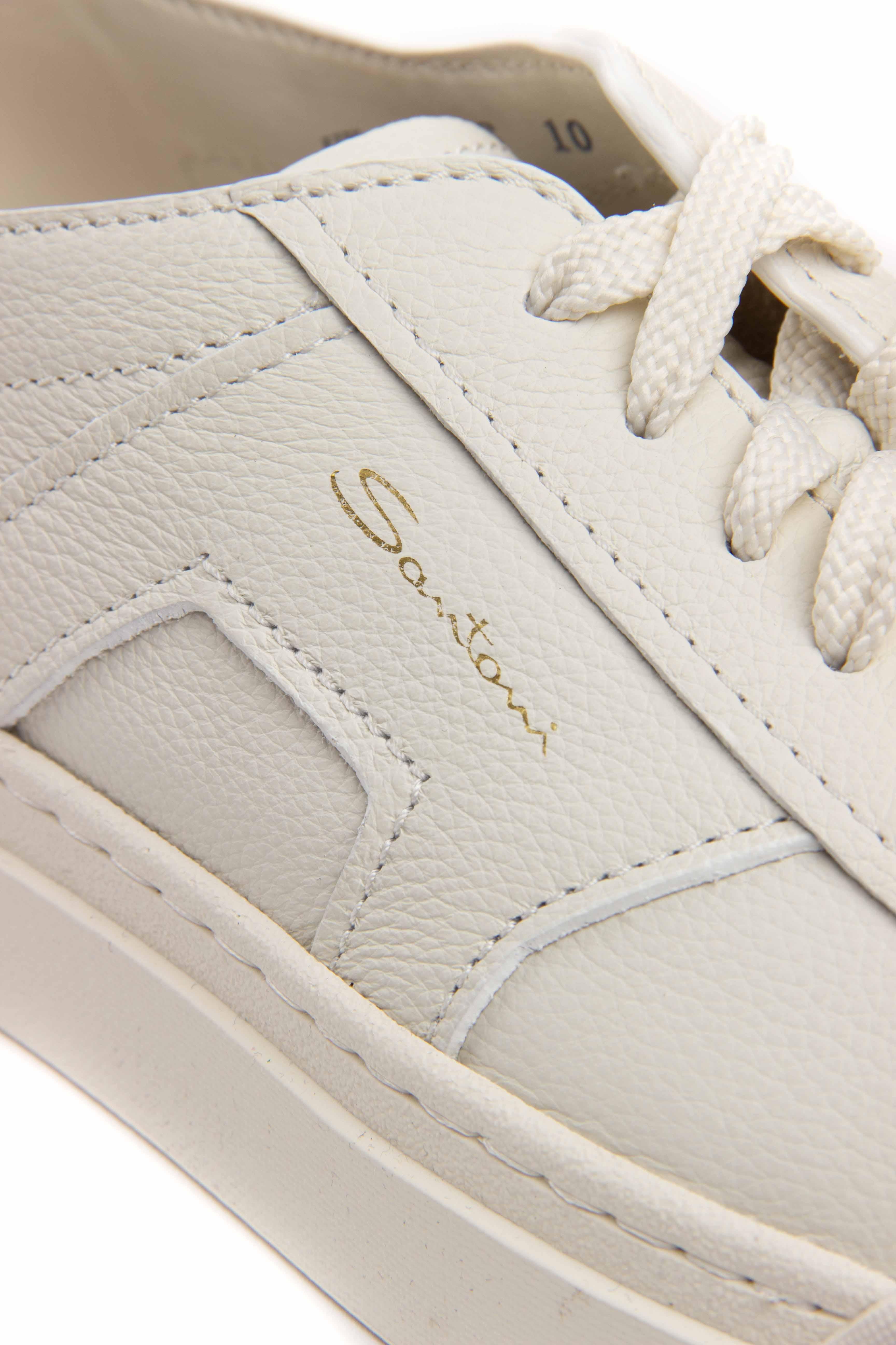 Santoni Sneaker Double Buckle in pelle martellata MBGT21967PNNTSIW/3 I48