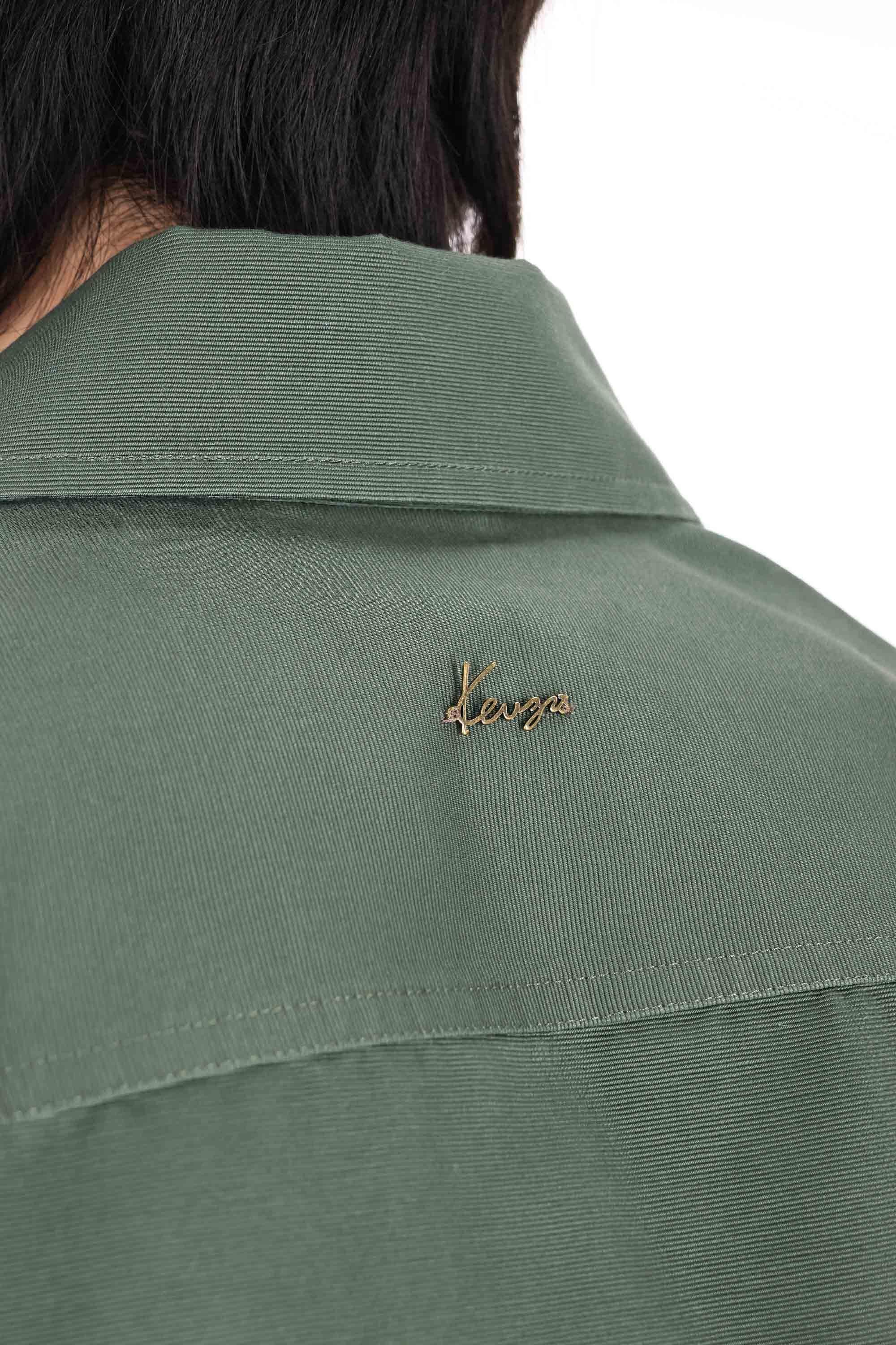 Kenzo Overshirt utility in cotone double knee FG55CH5439OT 51