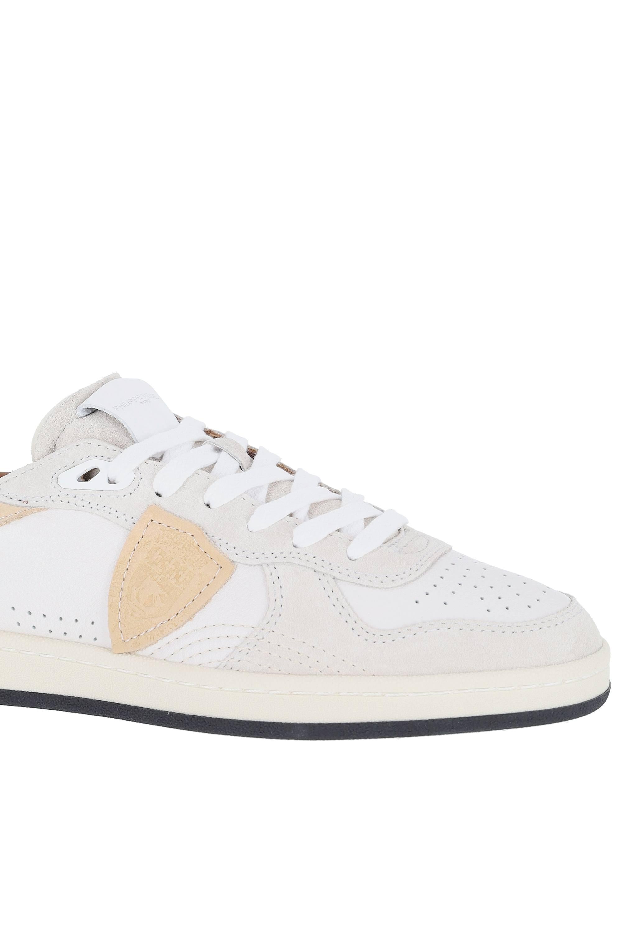 Philippe Model Sneaker in pelle e camoscio talloncino marrone mod. Pigalle PGLU PGAL/5 VD01