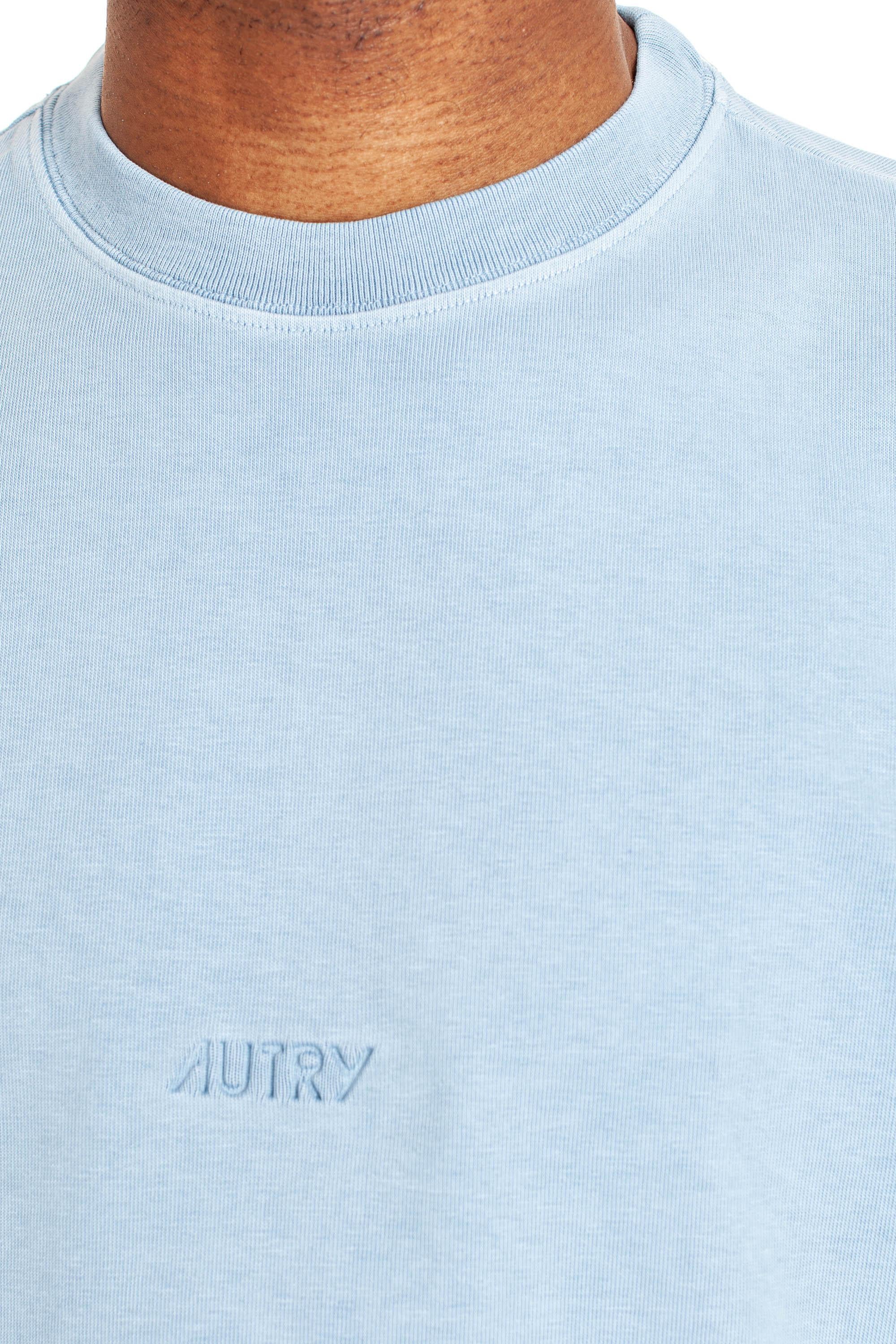 Autry T-shirt in cotone con logo centrale TSPM 578A BLUE
