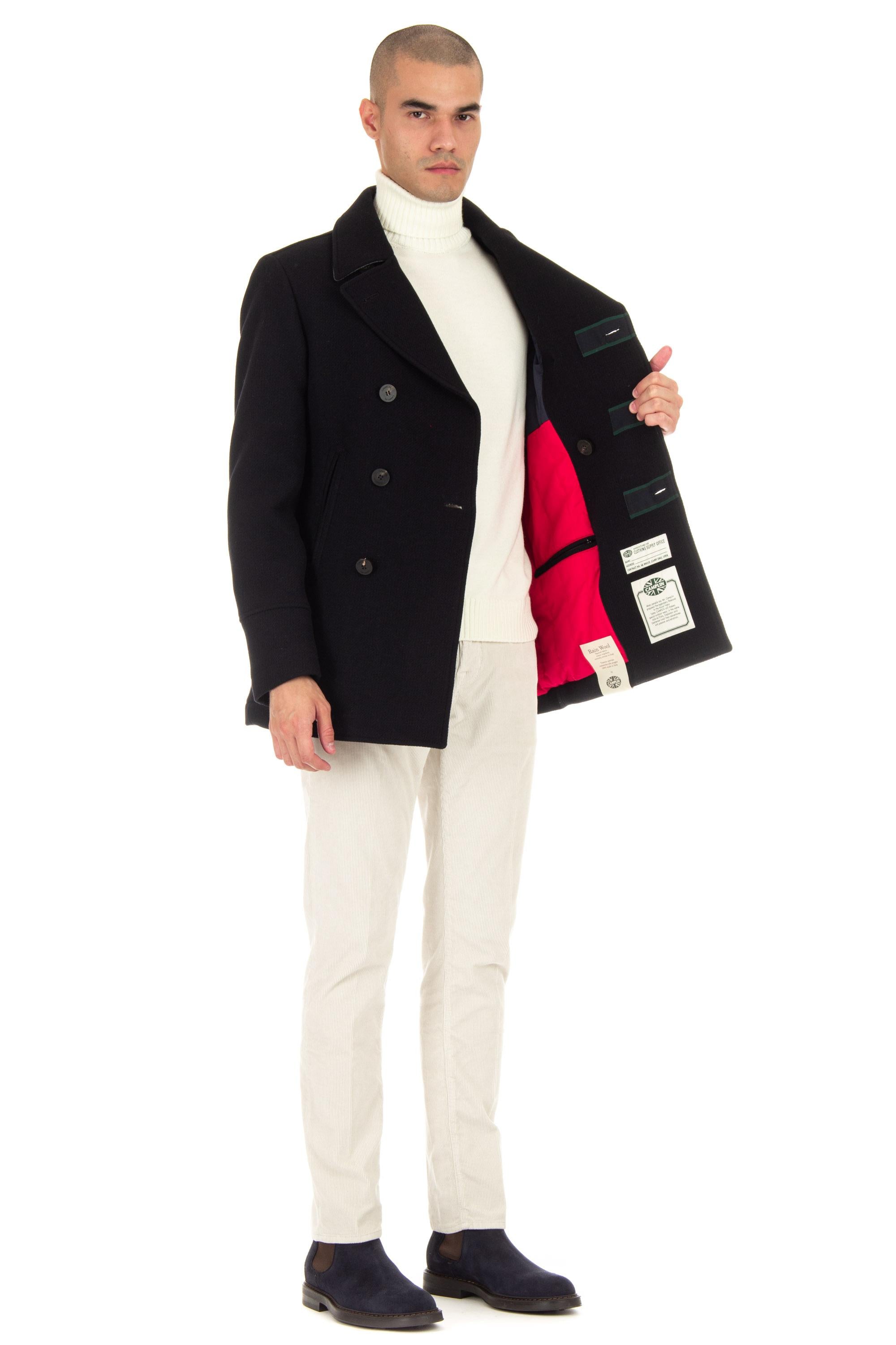 Camplin Peacoat in lana con imbottitura air-warm PEACOAT ISLAND/2 BN S