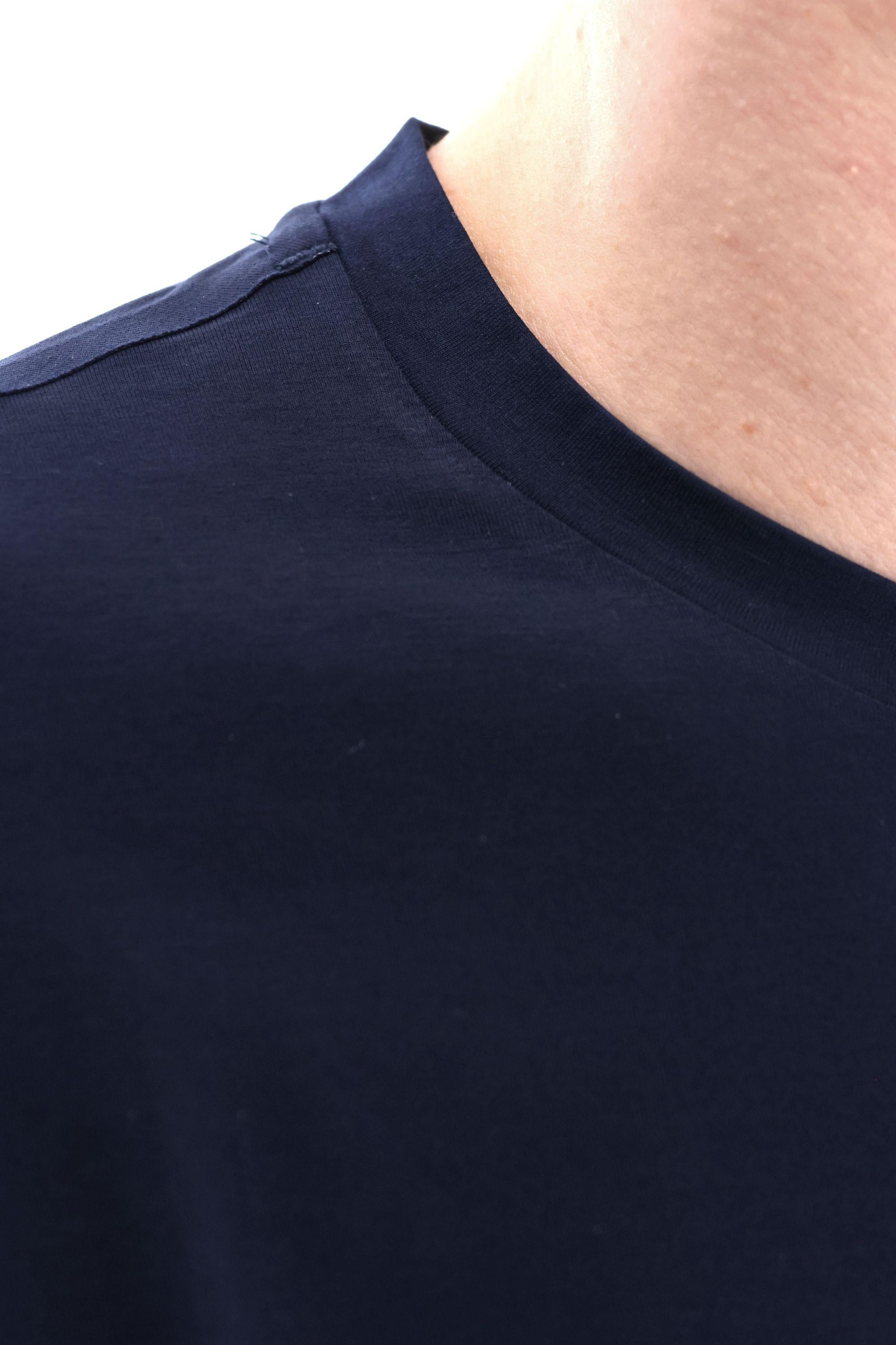T-shirt in cotone con termo nastrature JG000237U-2 9200 Herno