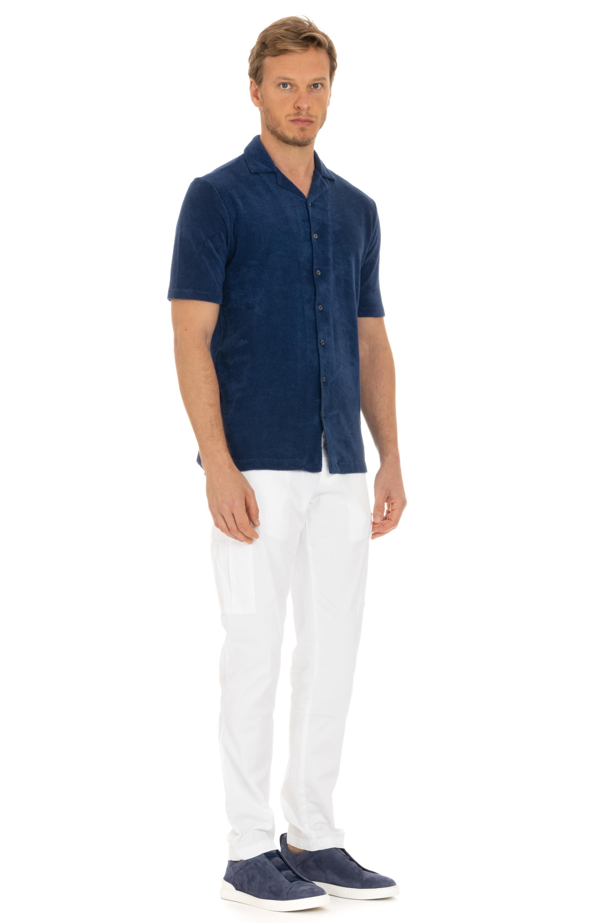 Gran Sasso Camicia a maglieria mezza manica in leggera spugna 60199 79801 579