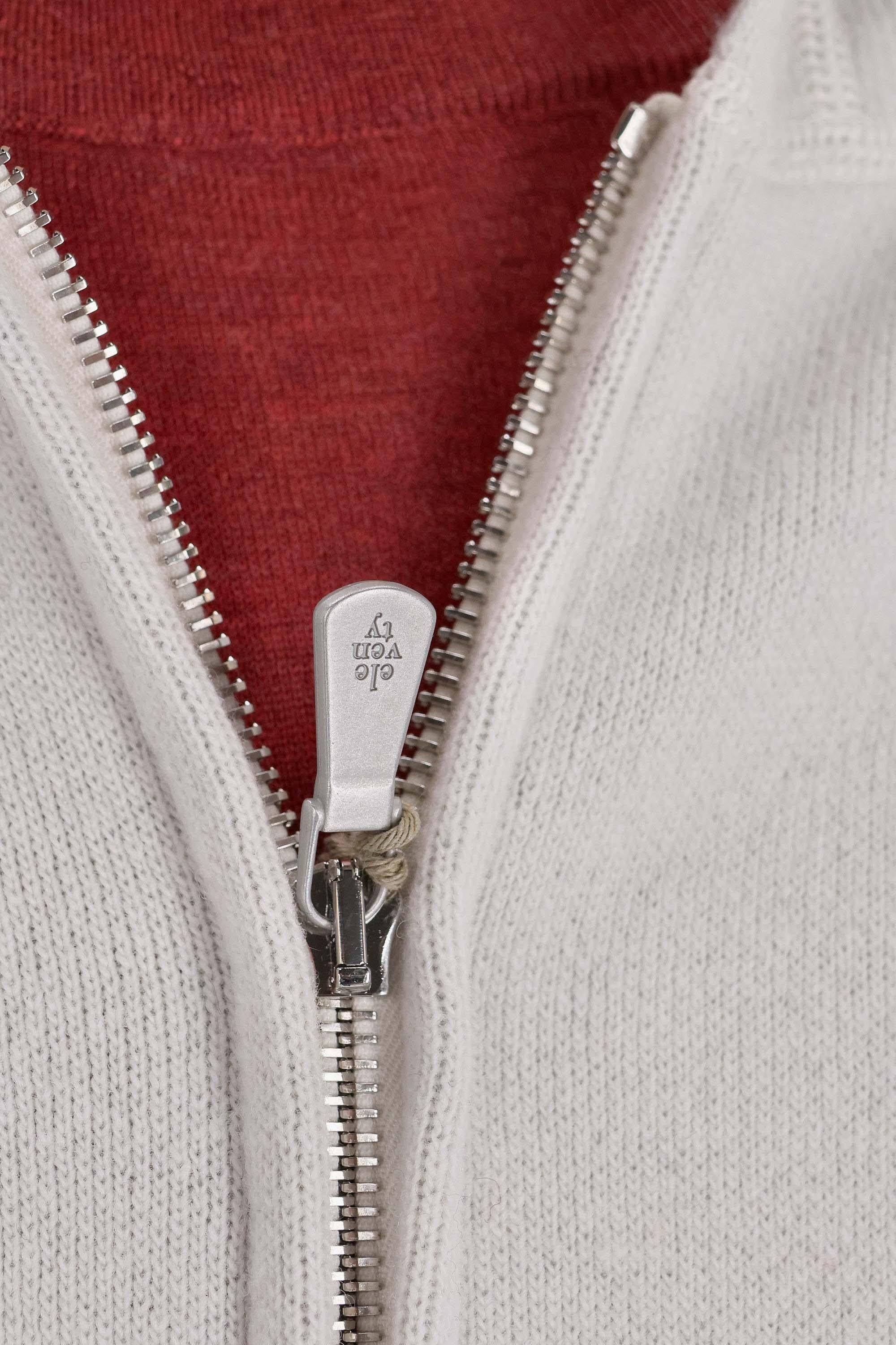 Eleventy Maglia in lana full zip con cappuccio L76MAGL69 MAG0L027 02-13