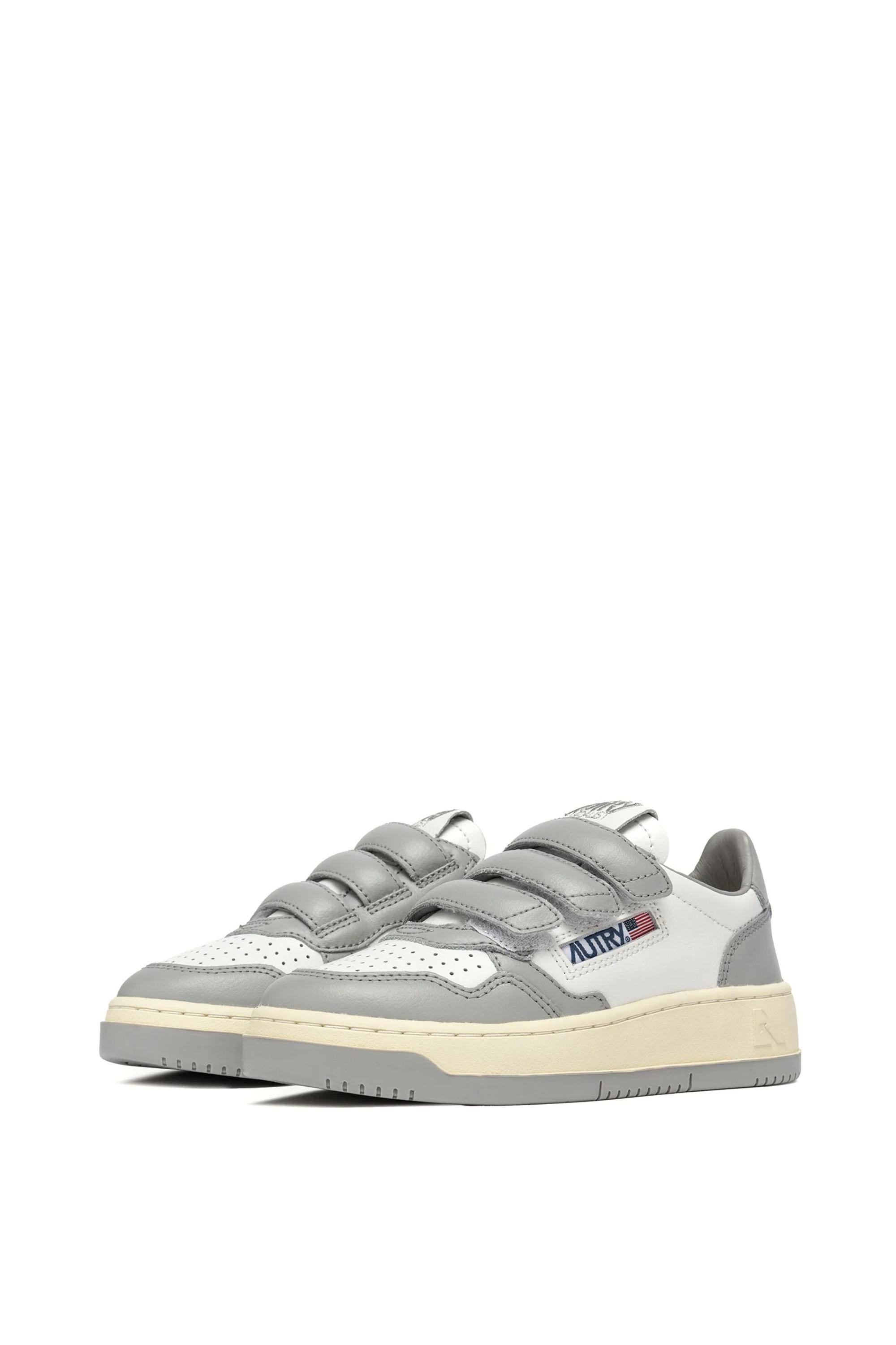 Autry Sneaker Medalist bambino bicolor in pelle con strappi KILK WB02 WHT/VAPOR