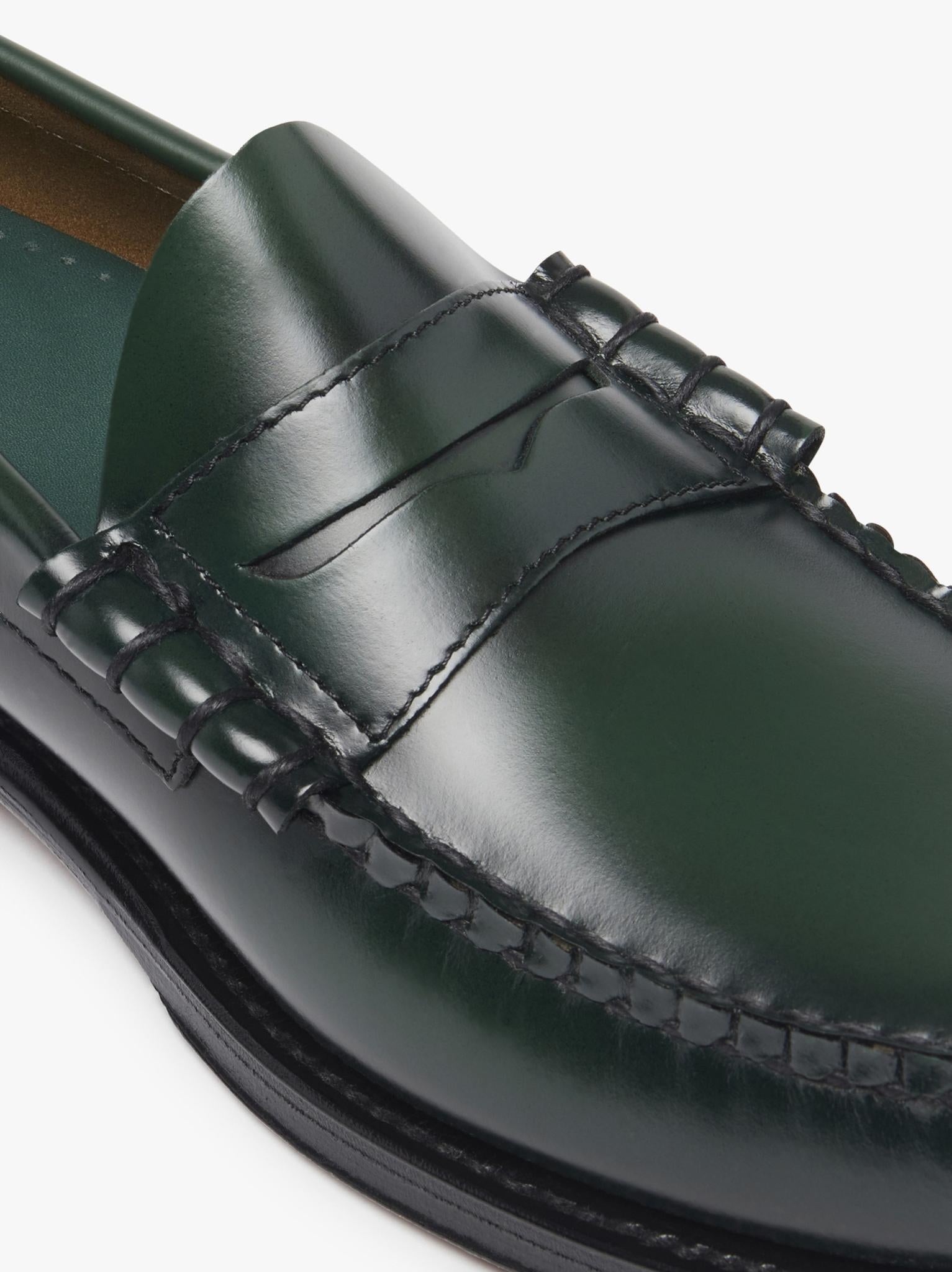 G.H.BASS&CO Weejuns Larson penny loafers colore verde BA11010H-2 0DG