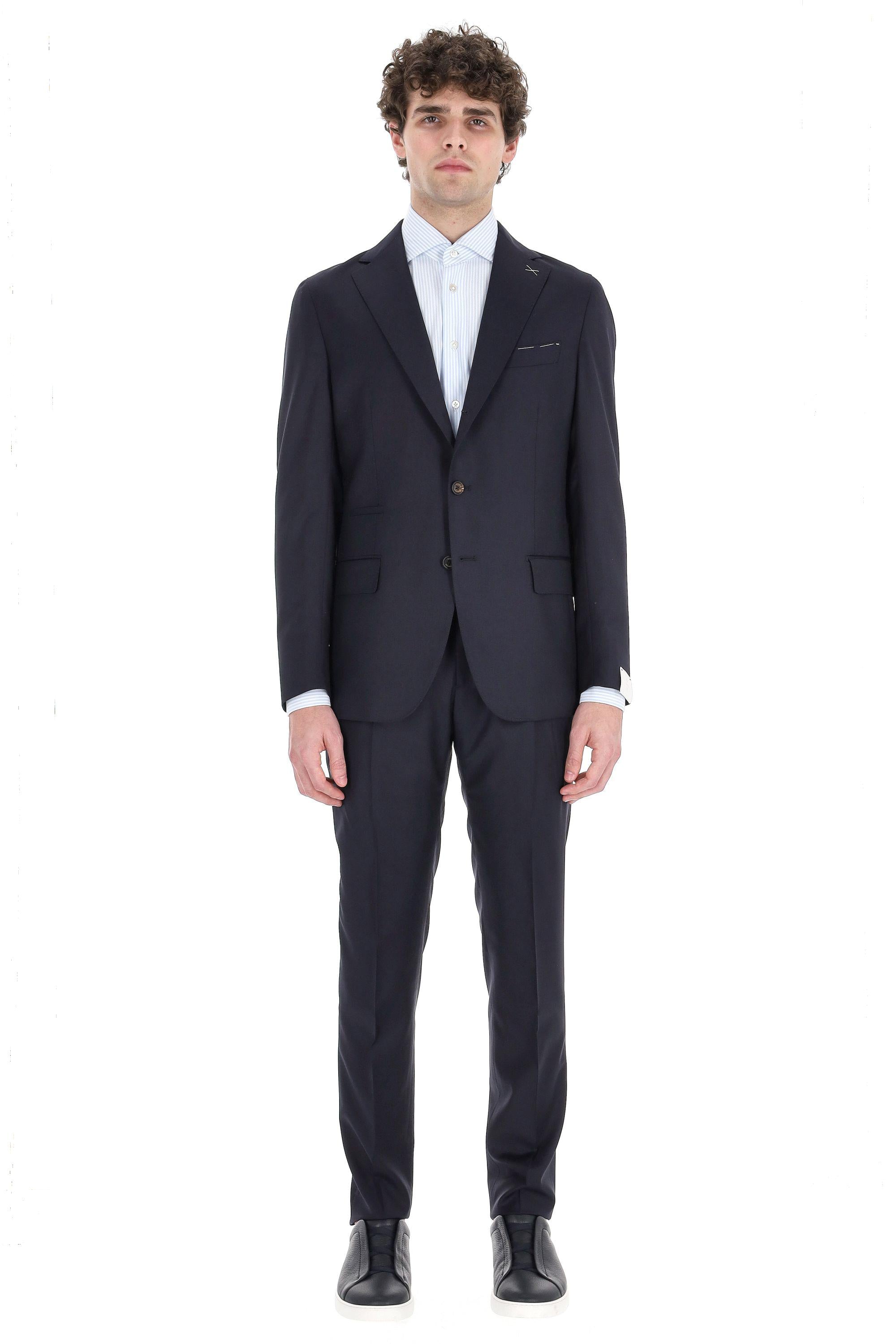 Eleventy Abito monopetto destrutturato in lana X75ABUD01 TES0C077 11