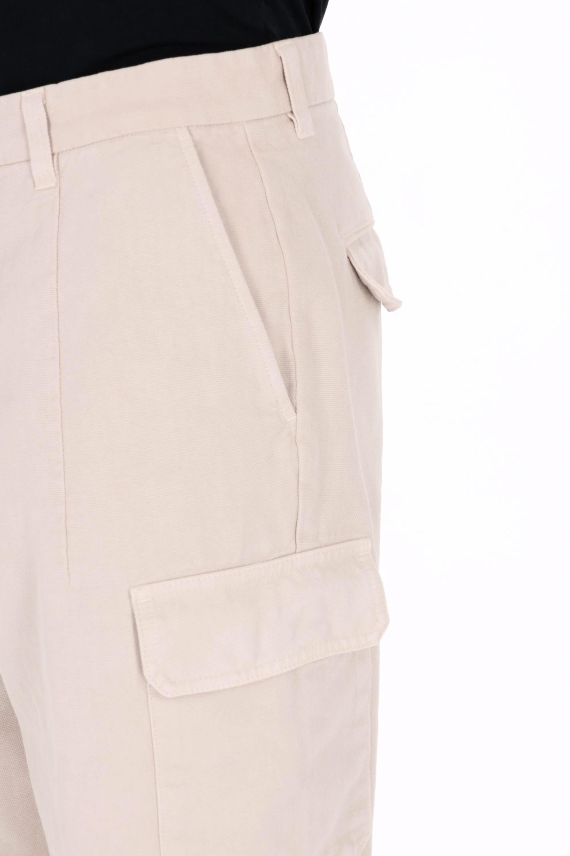 Eleventy Pantalone cargo in heavy cotton armaturato L75PANL03 TET0L006 02