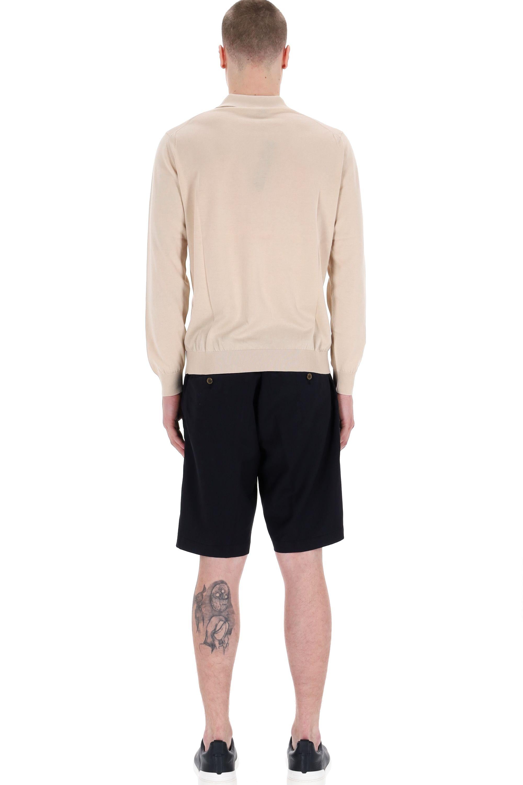 Polo manica lunga in cotone superlight D0GN214-3 125 Drumohr