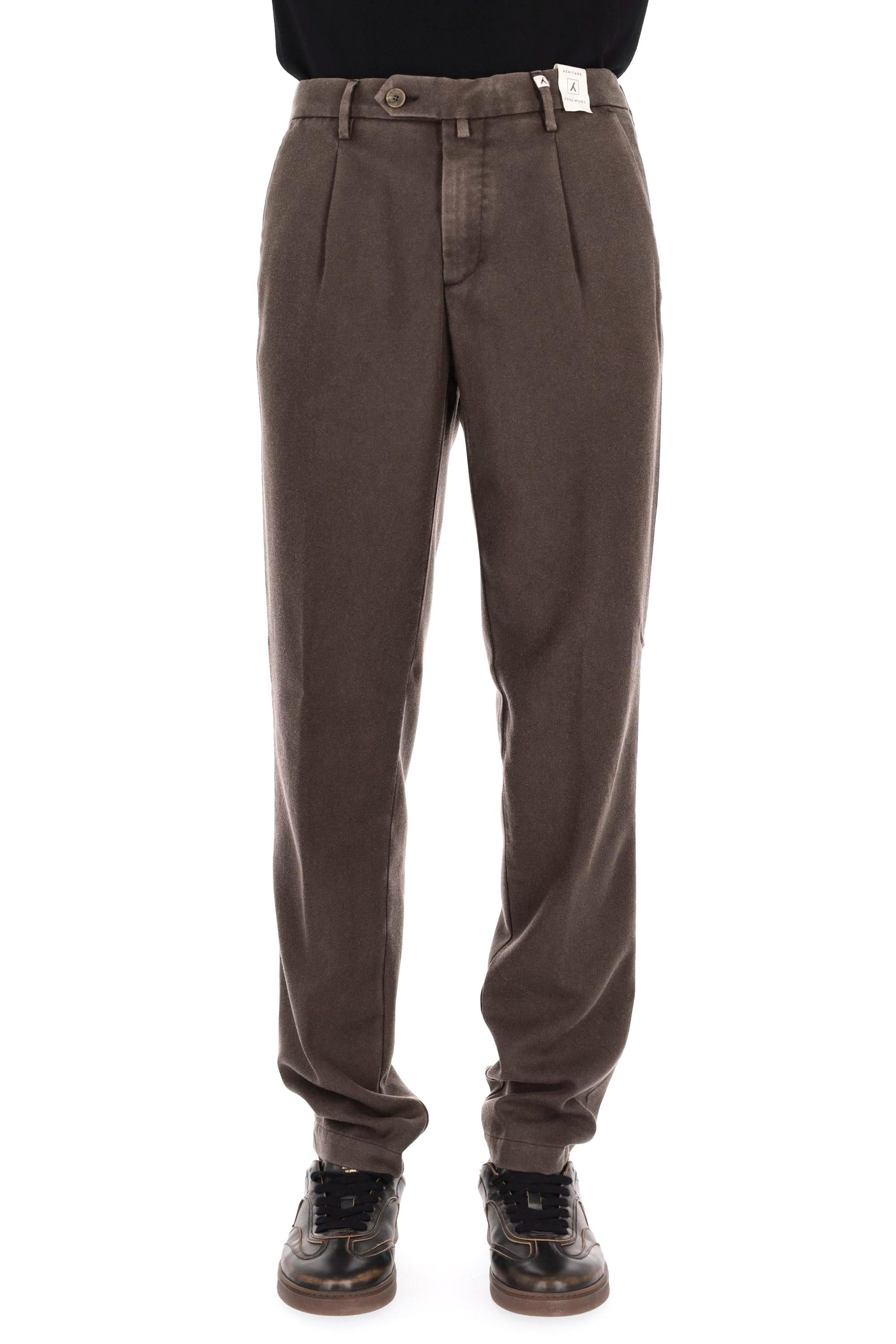 Pantalone in lana-cashmere delavé 25WM19LONG 102/2 81 Myths