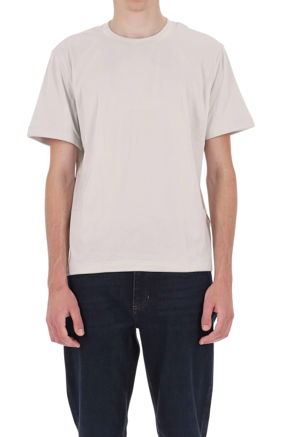 Eleventy T-shirt in cotone con doppi profili tono su tono X75TSHK19 TES0K035 02