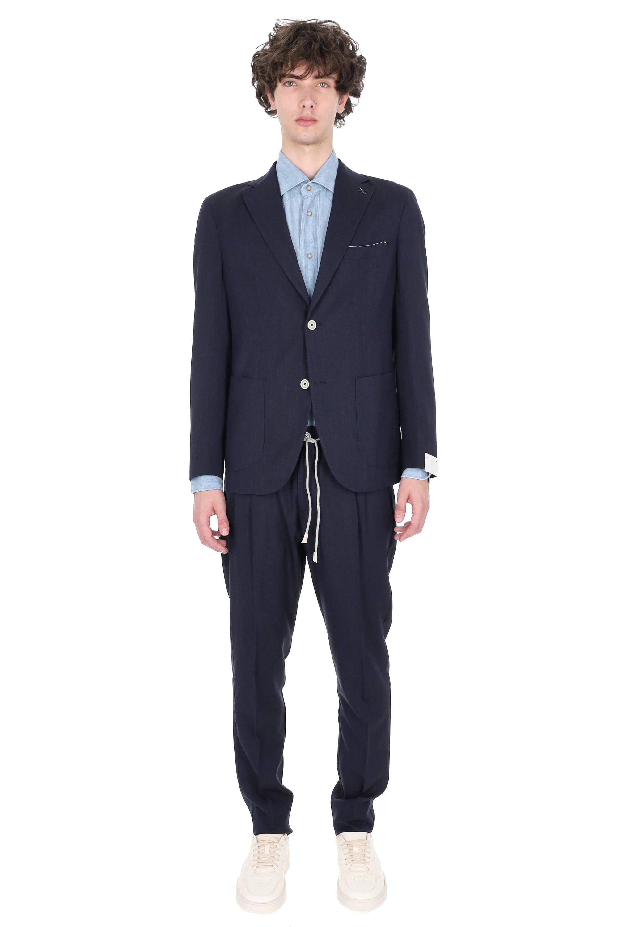 Eleventy Abito in lana-seta-lino tsssuto Loro Piana Summertime M75ABUC10 TES0I045/2 11