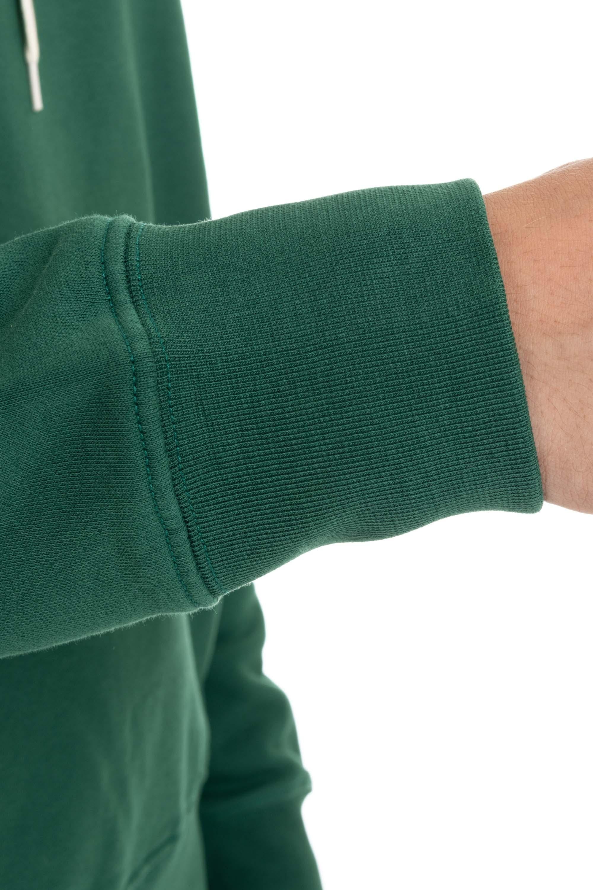 Autry Felpa in cotone con logo e cappuccio HOPM 02JV JERSEY GREEN