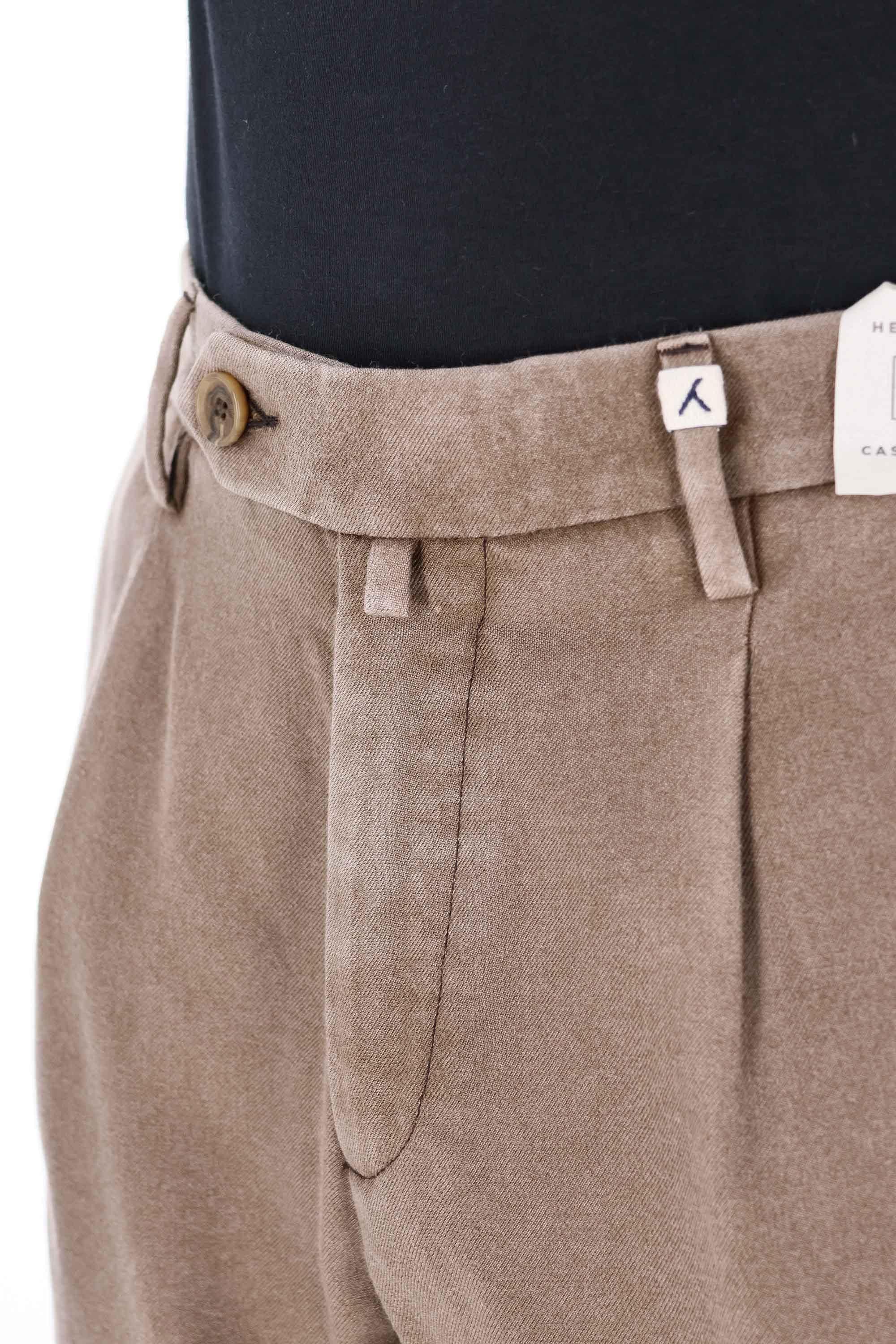 Myths Pantalone in lana vergine delavé mod. Zeus 25WM19LONG 102 44