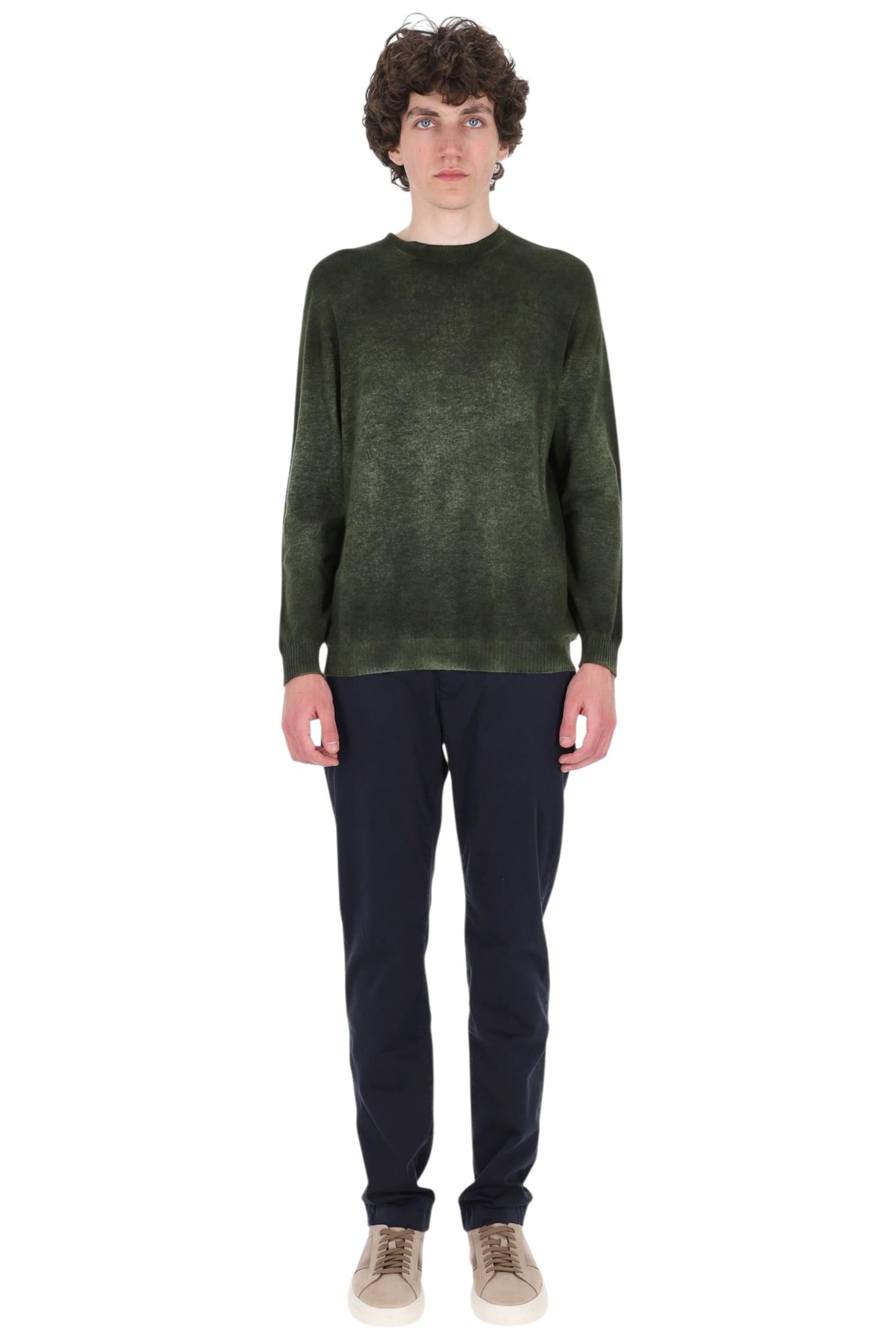 Avant Toi Maglia girocollo reversibile in cashmere light 225WU3100CLIV-H V01135