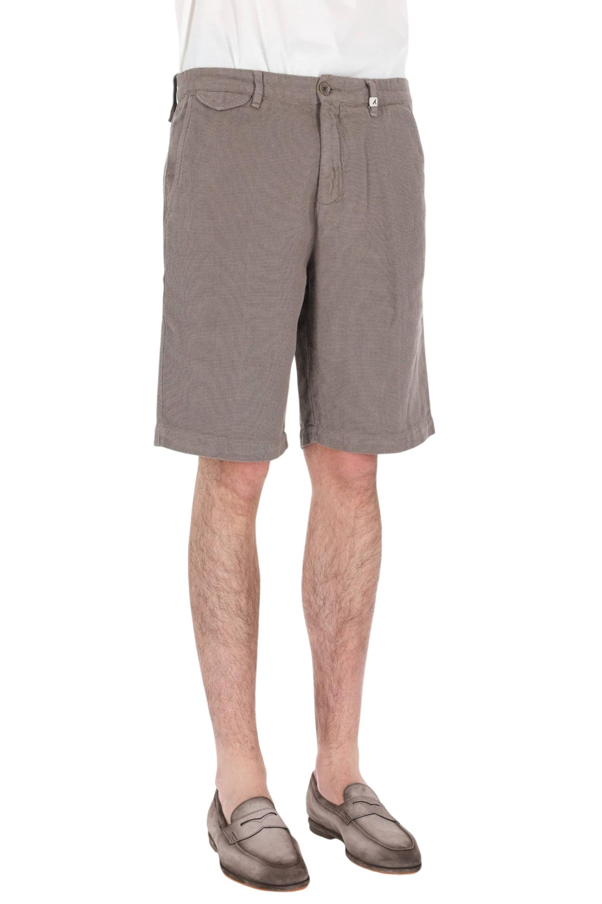 Myths Bermuda tramato in cotone e lino 26M74B 87-3 49