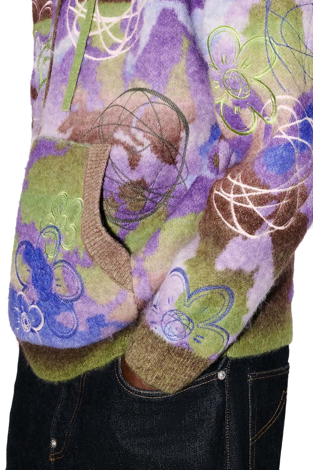 Kenzo Maglia ricami special con cappuccio x Futura 2000 FF65PU7583CL MU